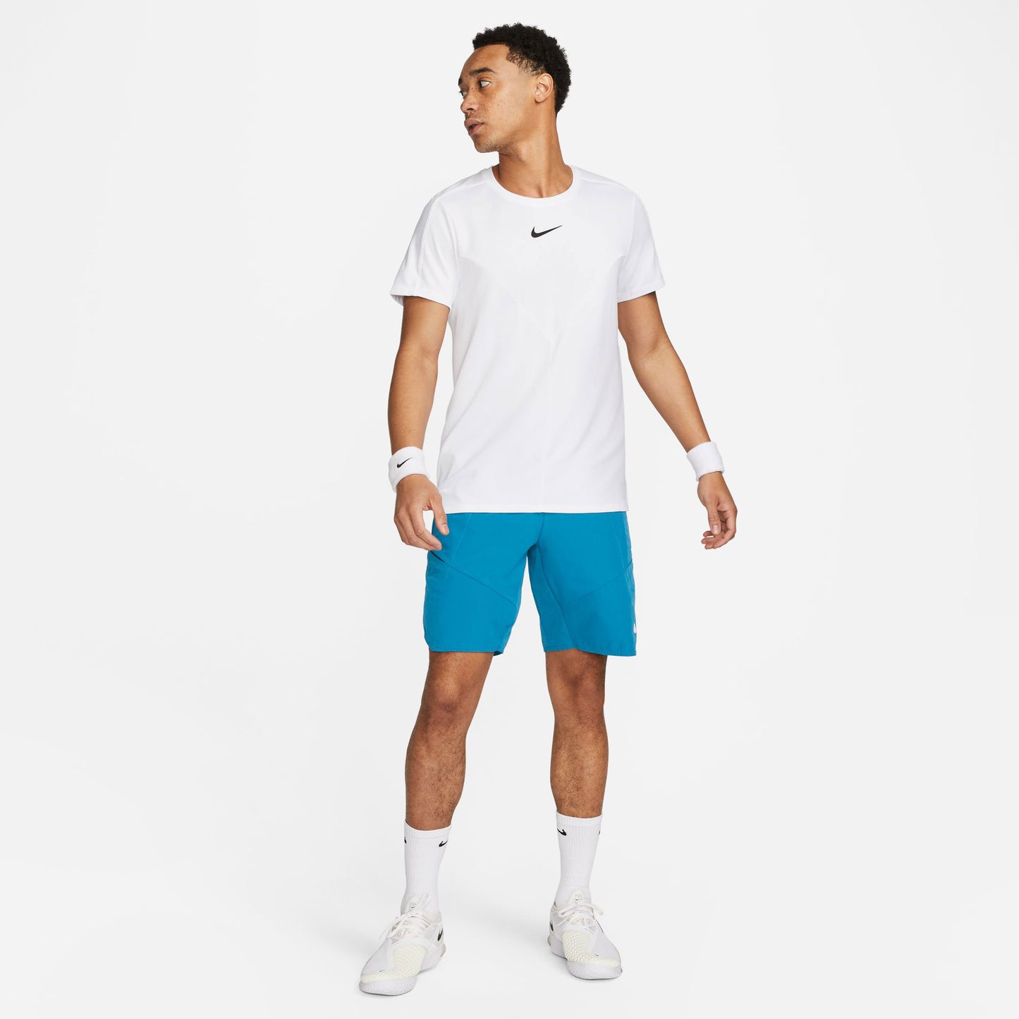 NikeCourt Dri-FIT Slam London Men's Tennis Shirt White (5)
