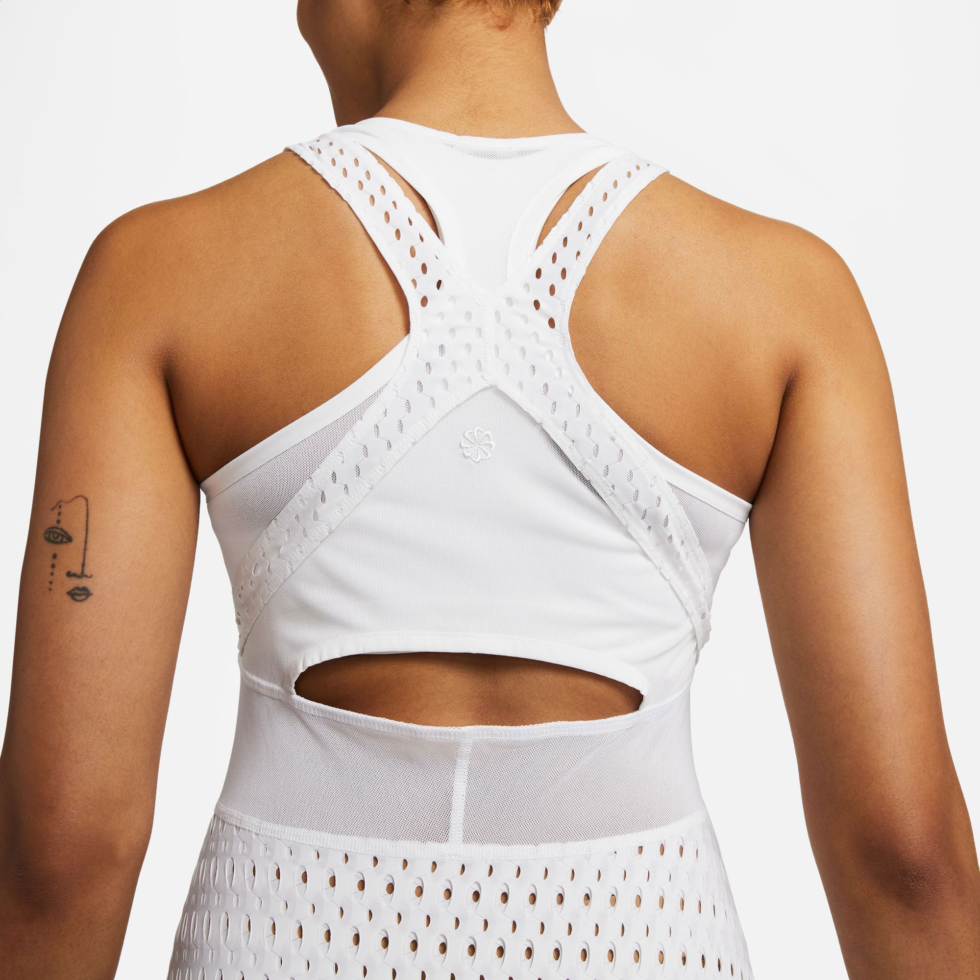 NikeCourt Dri-FIT Slam London Women's Tennis Dress White (6)