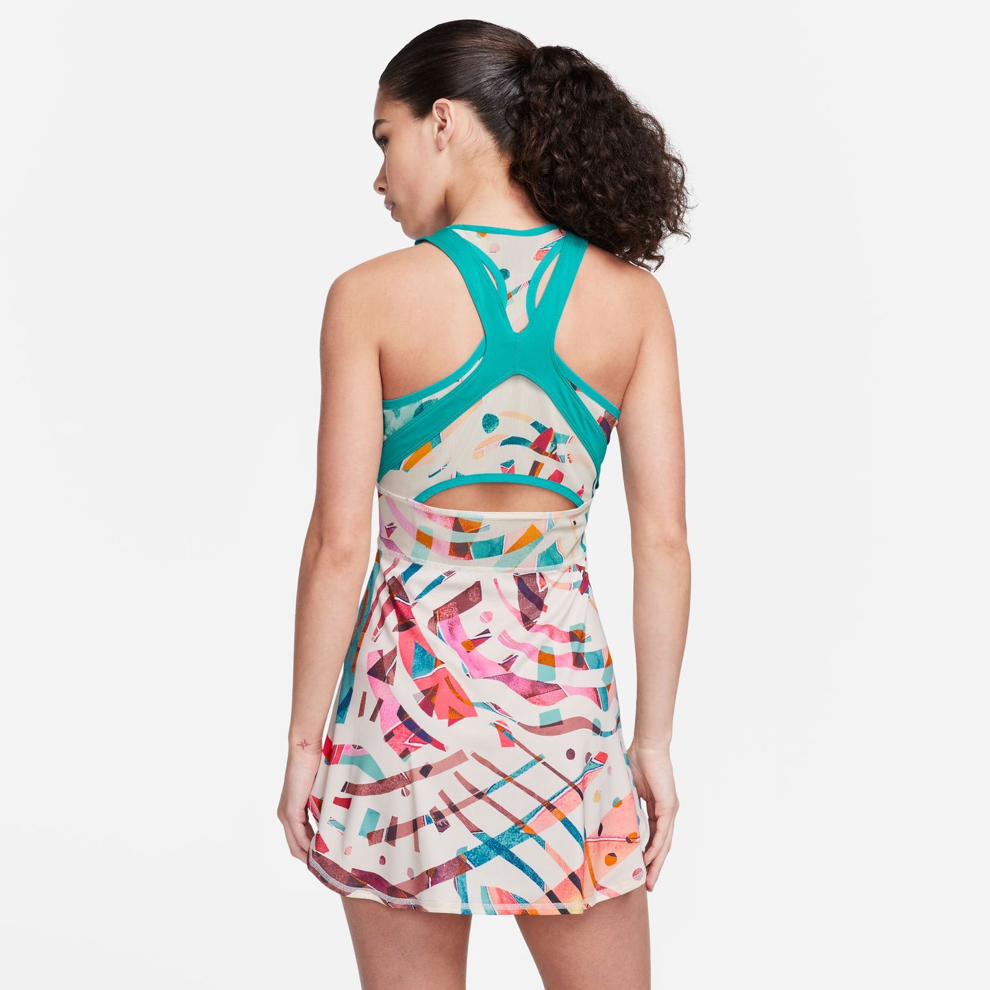 NikeCourt Dri-FIT Slam New York Women's Printed Tennis Dress White (2)