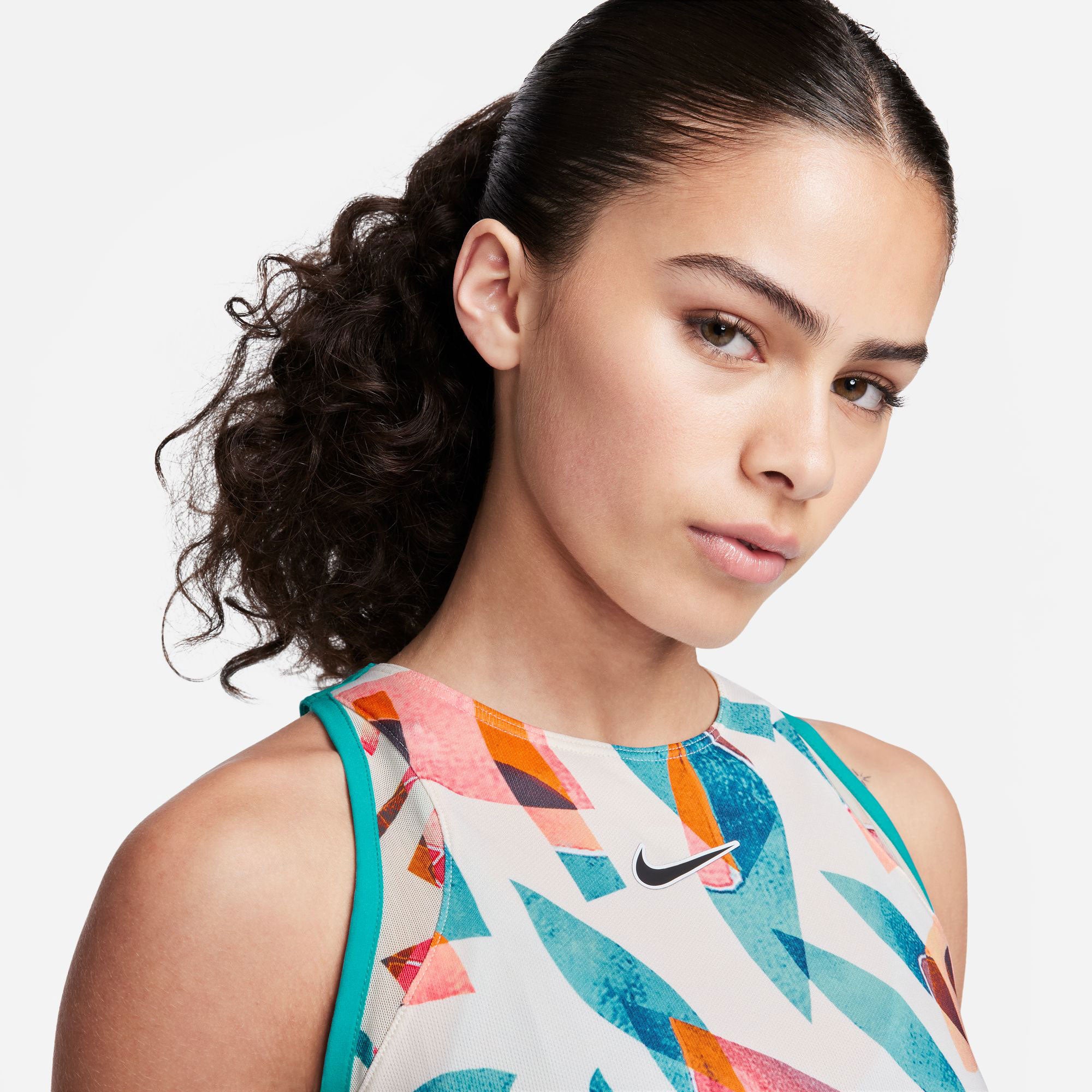 NikeCourt Dri-FIT Slam New York Women's Printed Tennis Dress White (3)