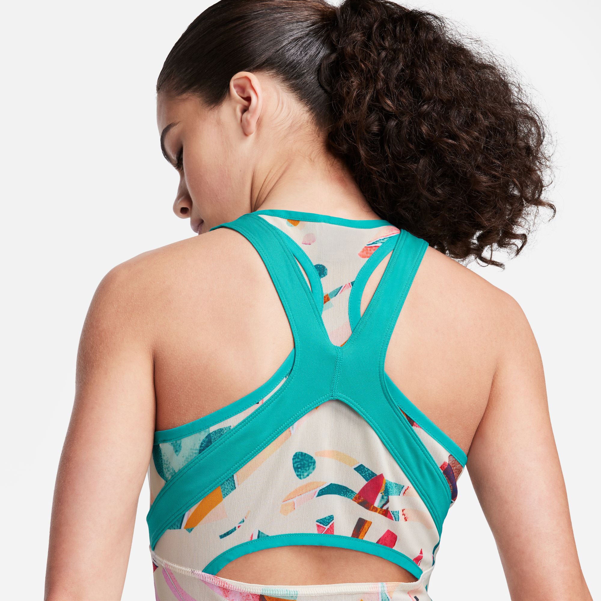 NikeCourt Dri-FIT Slam New York Women's Printed Tennis Dress White (5)