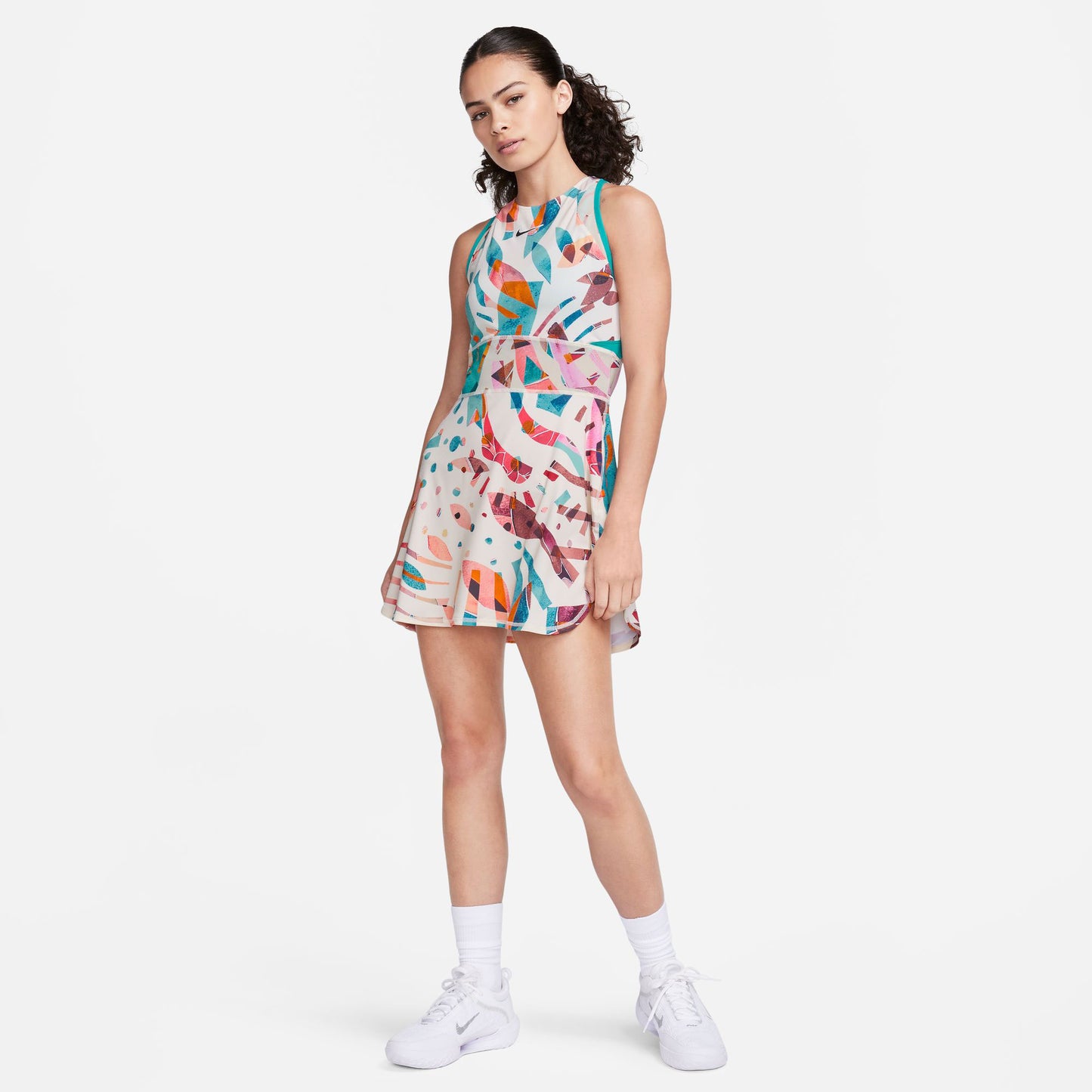 NikeCourt Dri-FIT Slam New York Women's Printed Tennis Dress White (6)