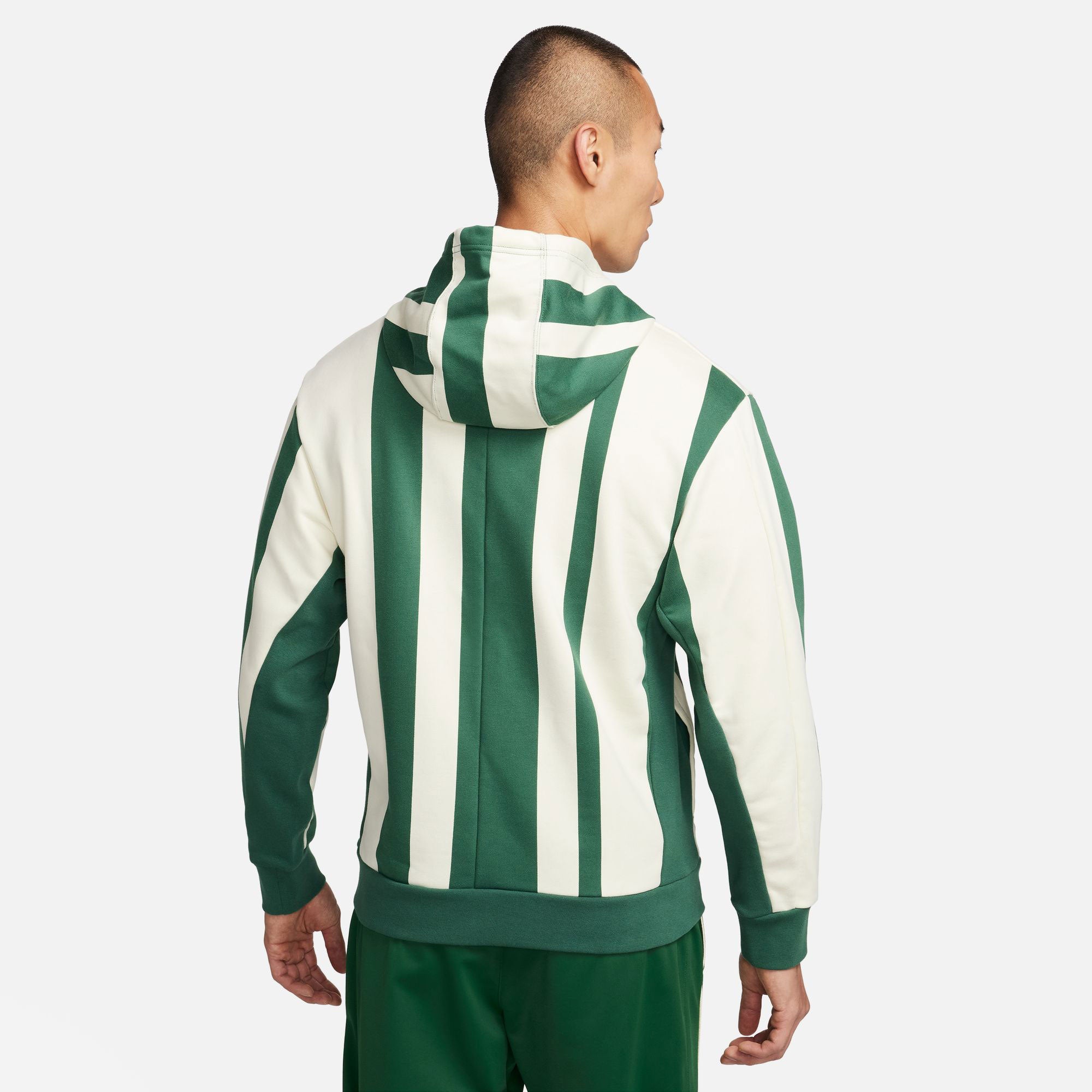 NikeCourt Heritage Men's Dri-FIT Fleece Printed Tennis Hoodie - Green (2)