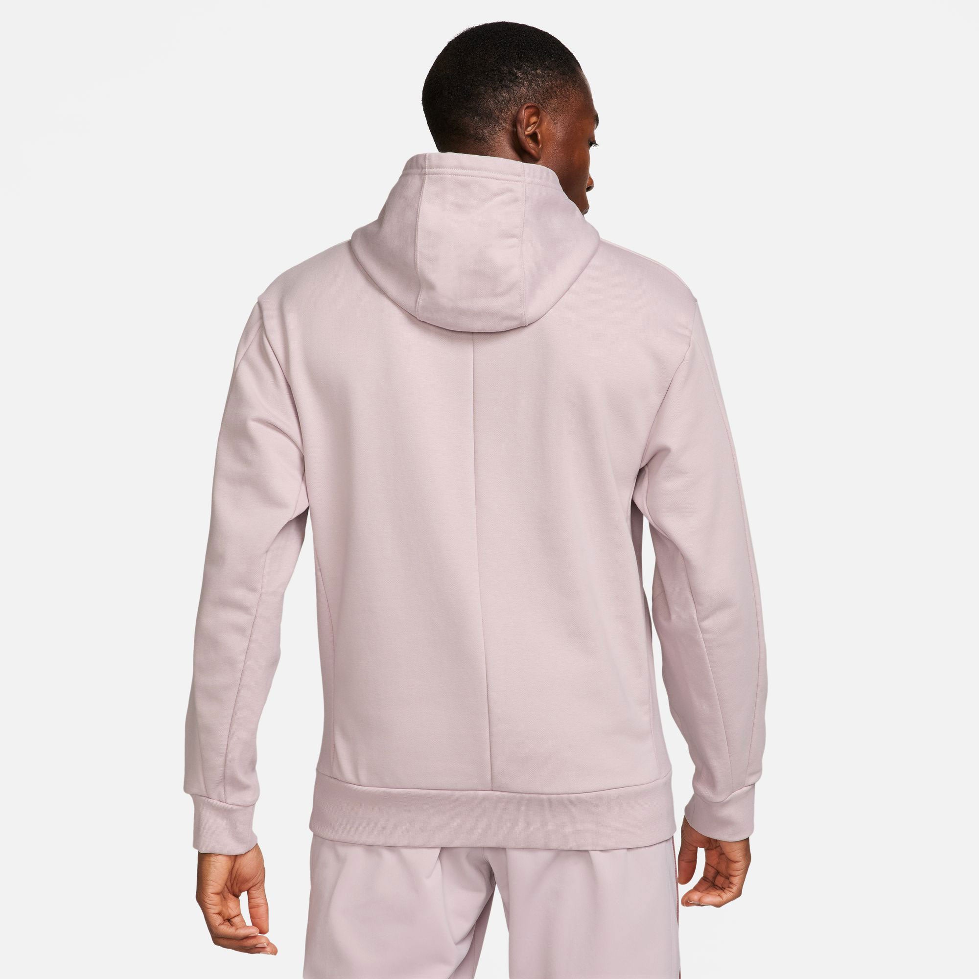 NikeCourt Heritage Men's Dri-FIT Fleece Tennis Hoodie - Grey (2)