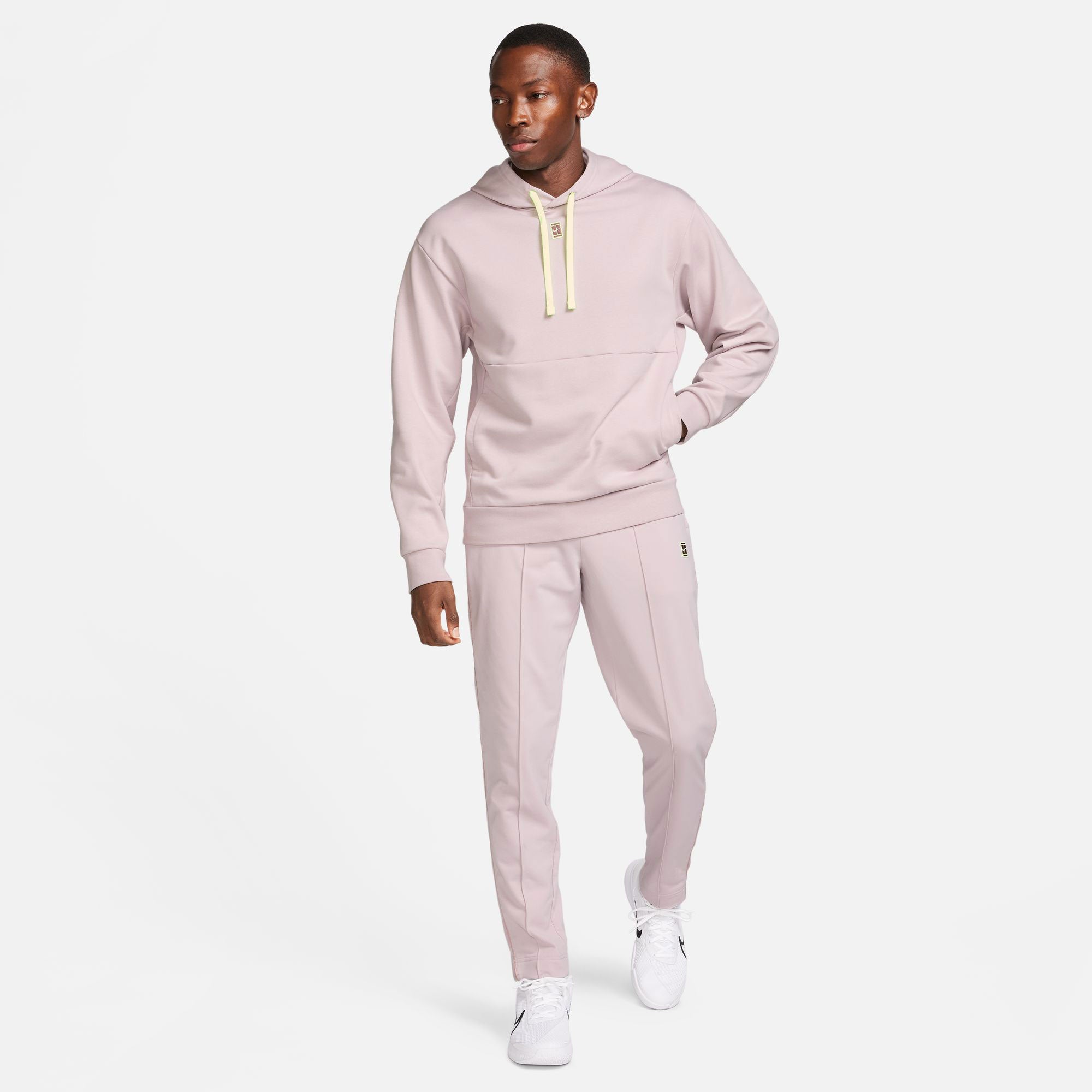 NikeCourt Heritage Men's Dri-FIT Fleece Tennis Hoodie - Grey (7)