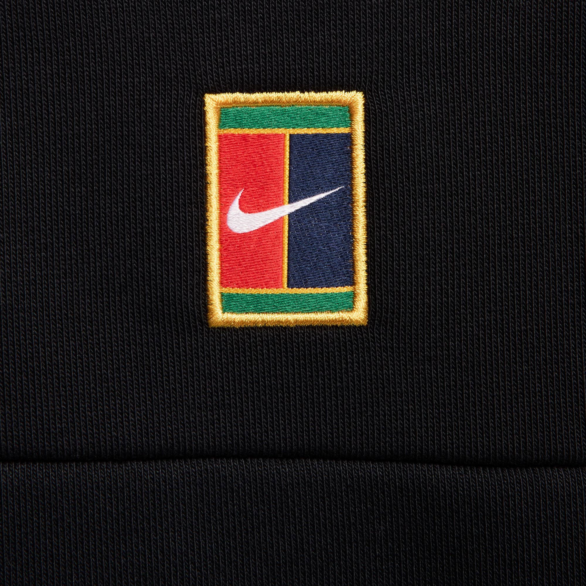 NikeCourt Heritage Men's Dri-FIT Fleece Tennis Hoodie - Black (4)