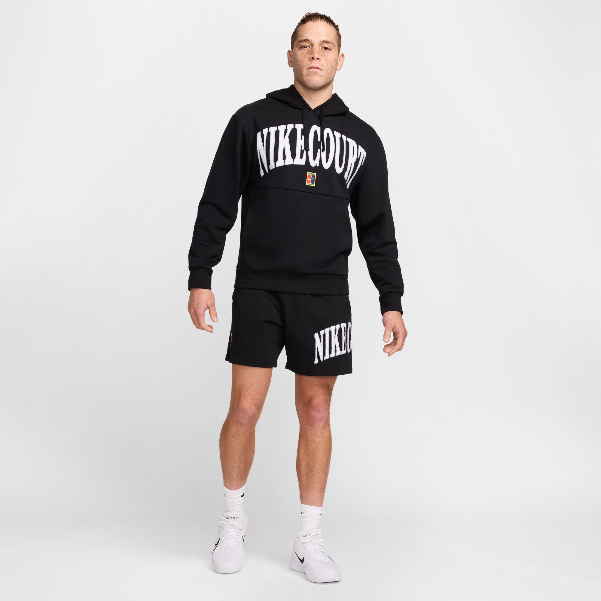 NikeCourt Heritage Men's Dri-FIT Fleece Tennis Hoodie - Black (7)