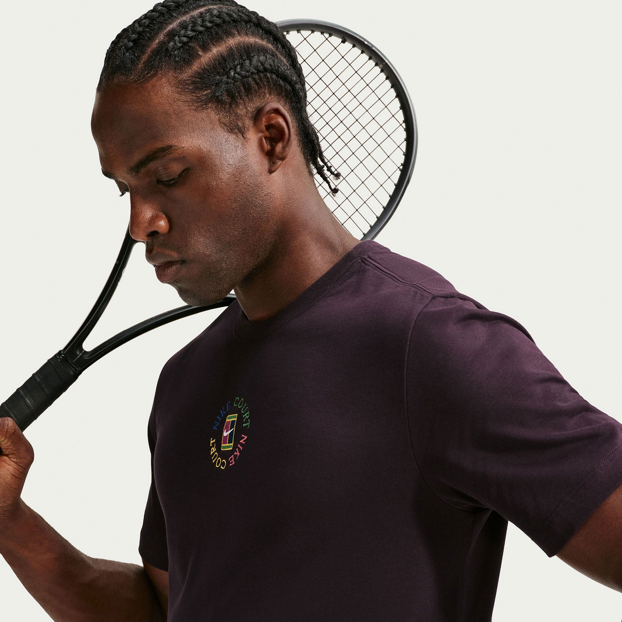 NikeCourt Heritage Men's Tennis T-Shirt - Red (3)