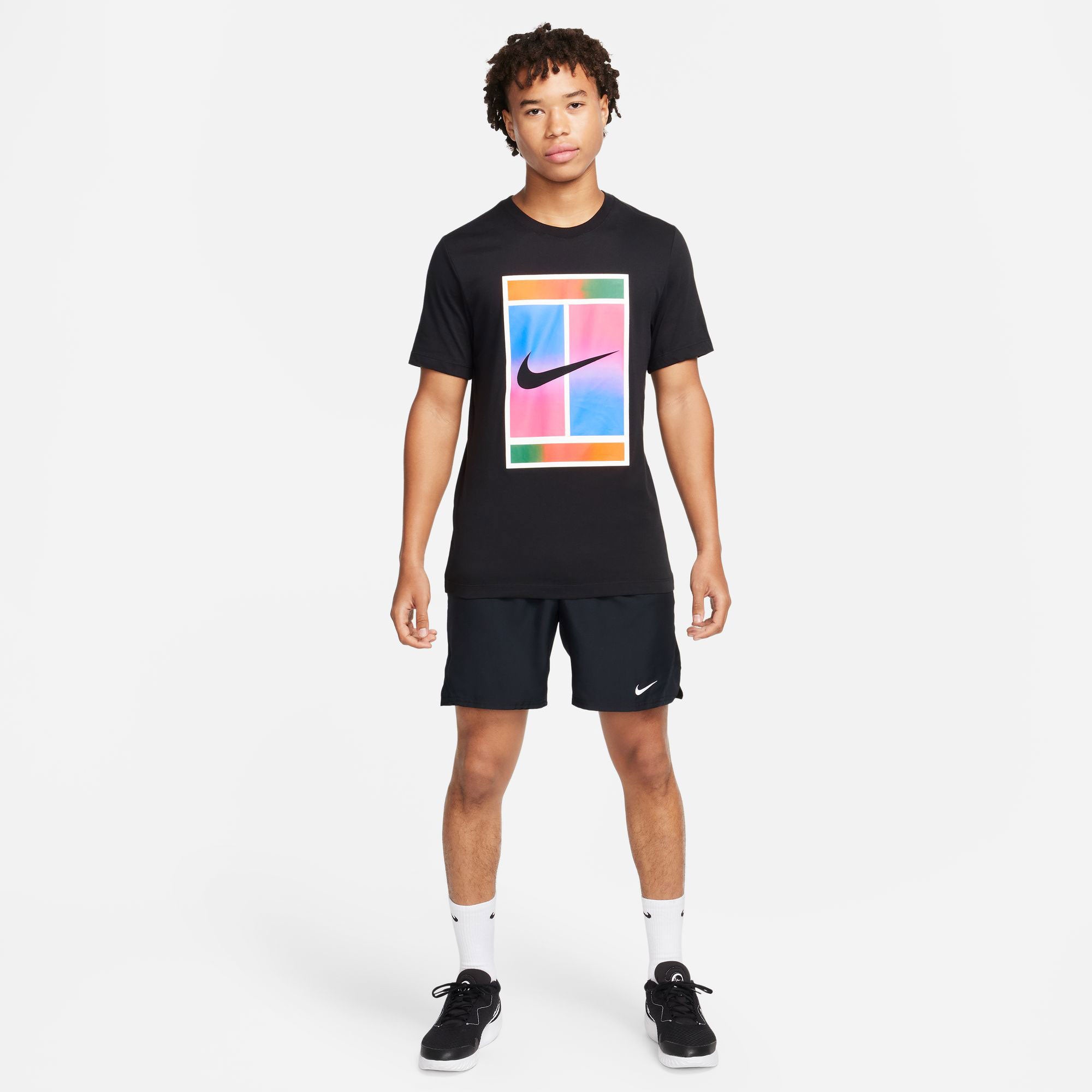 NikeCourt Heritage Men's Dri-FIT Tennis T-Shirt - Black (4)
