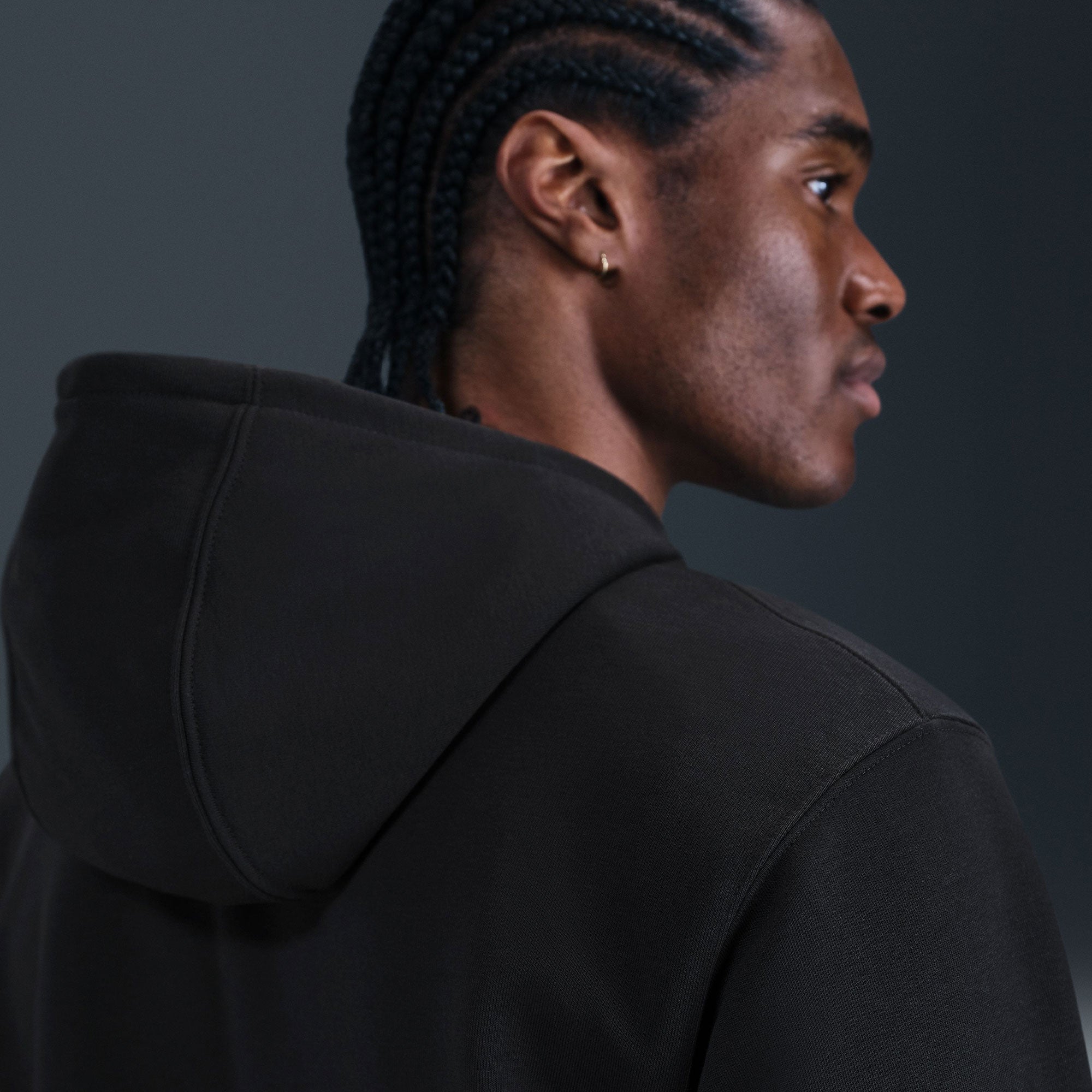 NikeCourt Heritage Men's Fleece Tennis Hoodie - Black (2)