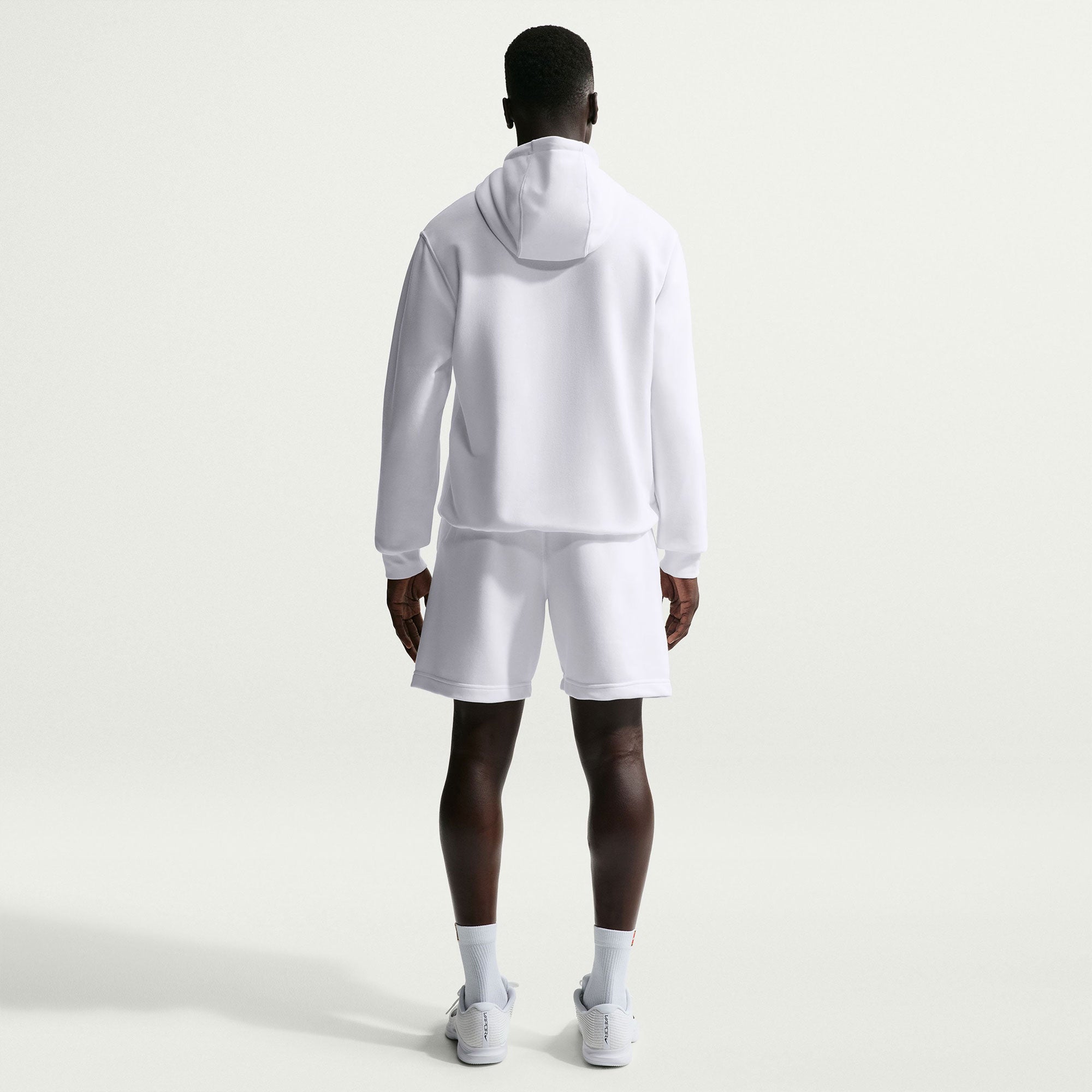 NikeCourt Heritage Men's Fleece Tennis Hoodie - White (5)