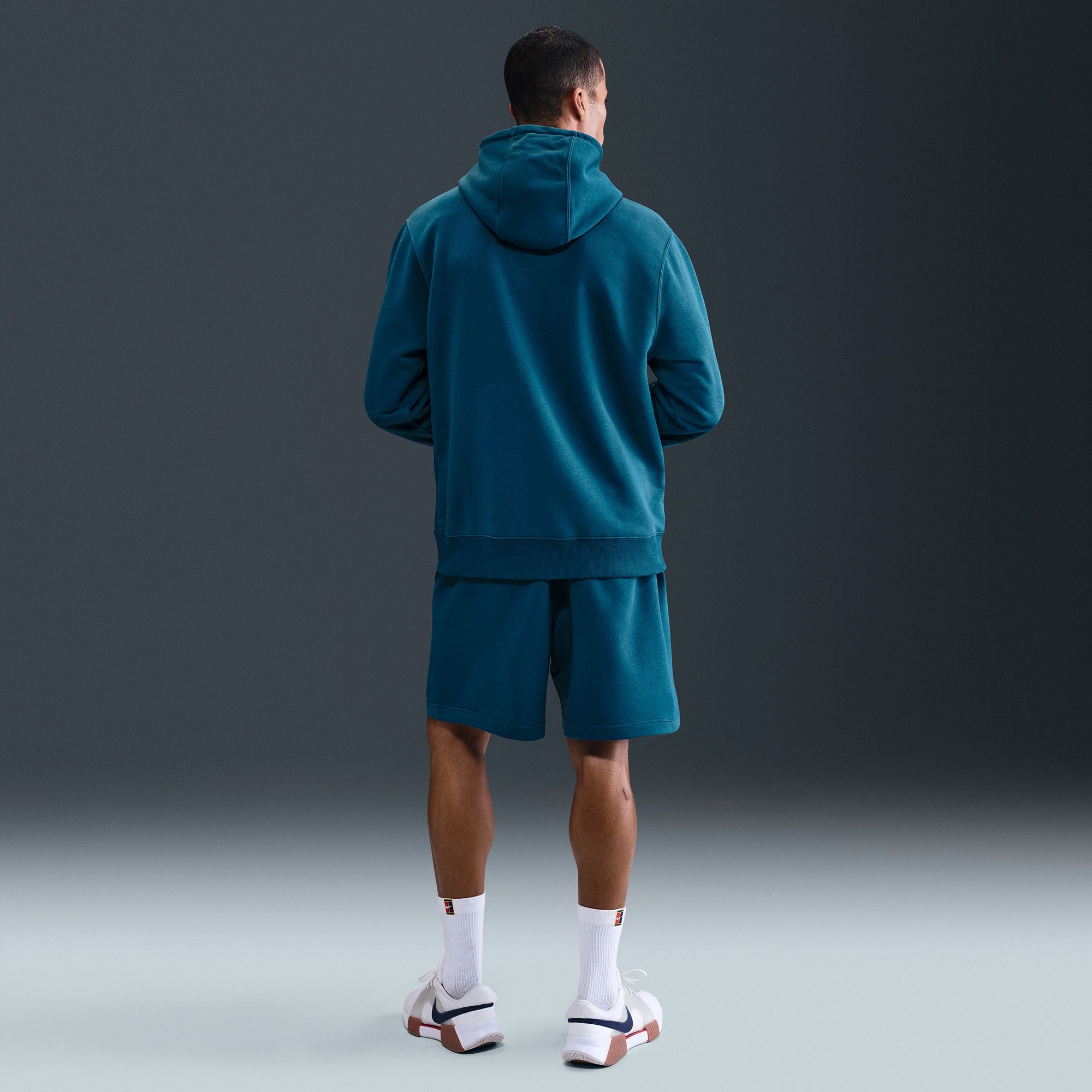 NikeCourt Heritage Men's Fleece Tennis Hoodie - Blue (5)
