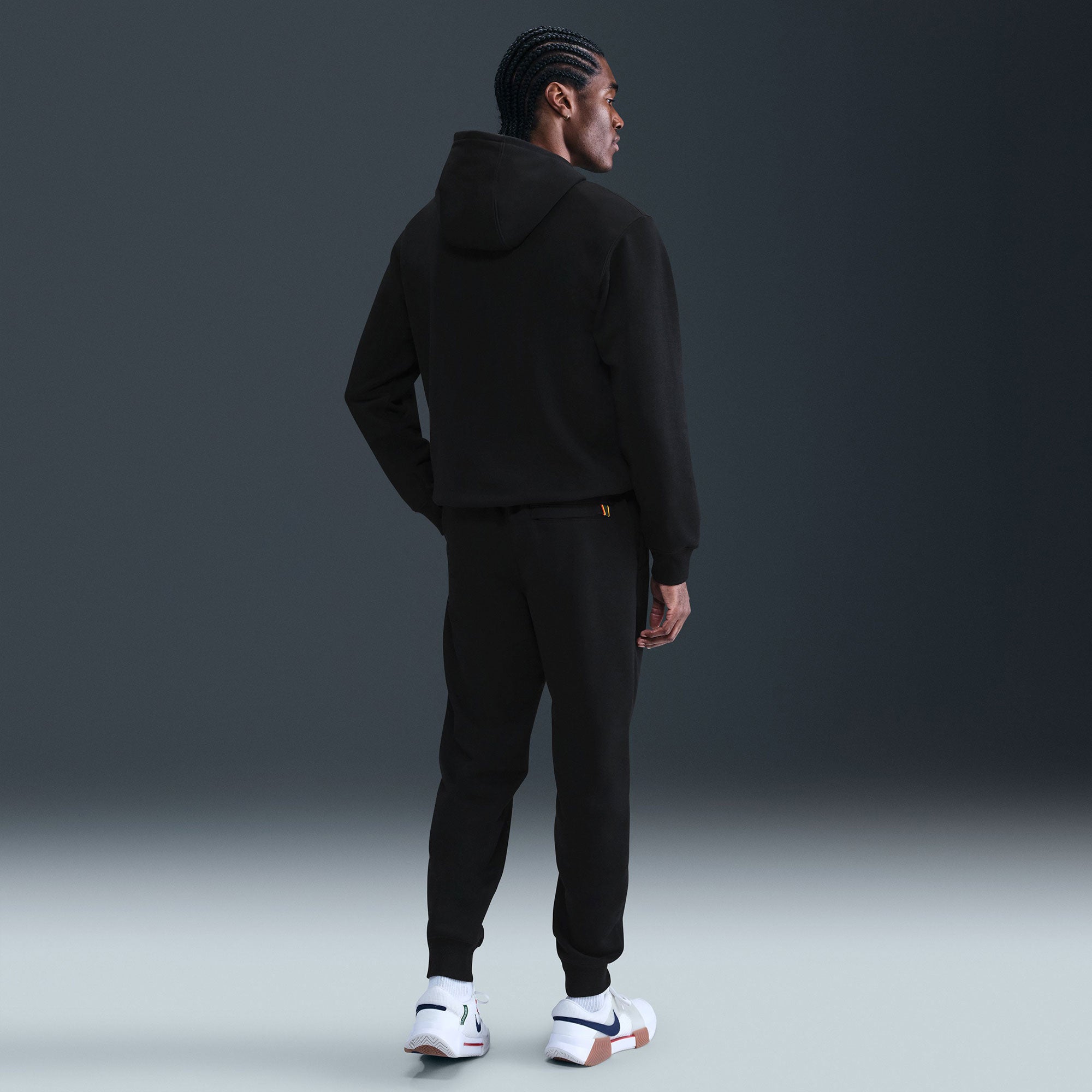 NikeCourt Heritage Men's Fleece Tennis Pants - Black (2)