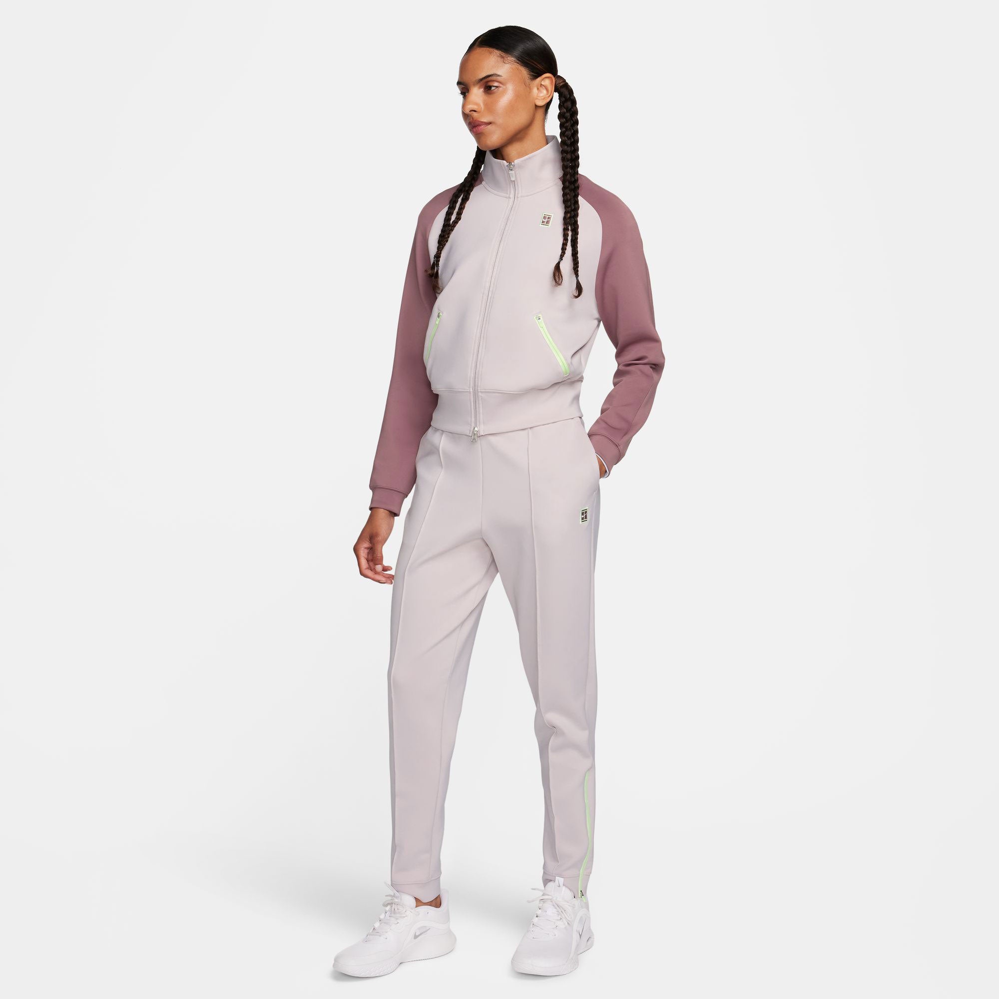 NikeCourt Heritage Women's Dri-FIT Knit Tennis Pants - Grey (6)
