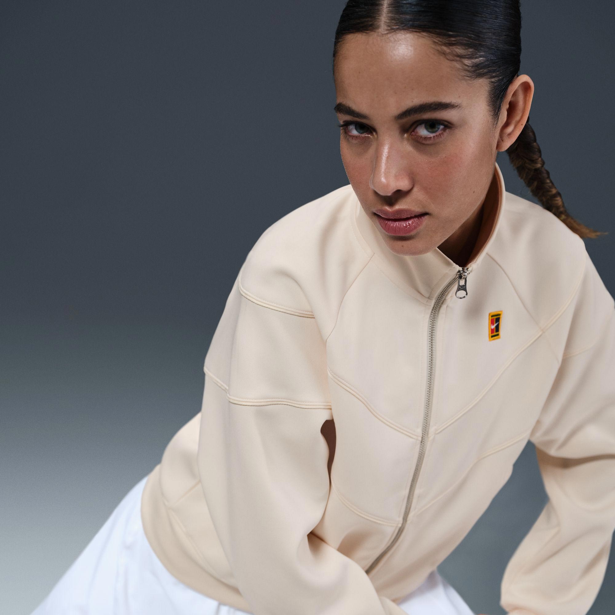 NikeCourt Heritage Women's Poly Knit Tennis Jacket - White (3)