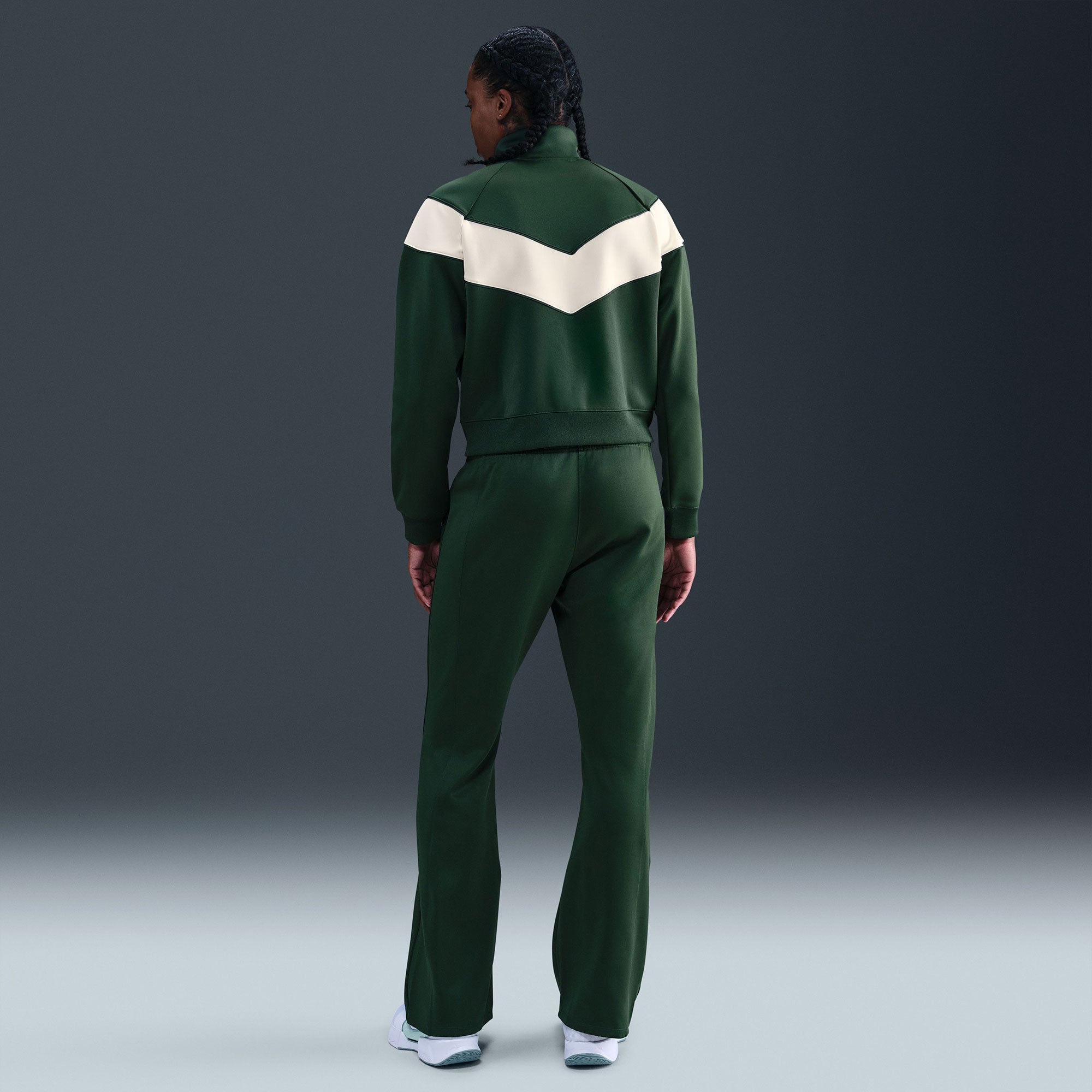 NikeCourt Heritage Women's Poly Knit Tennis Jacket - Green (5)