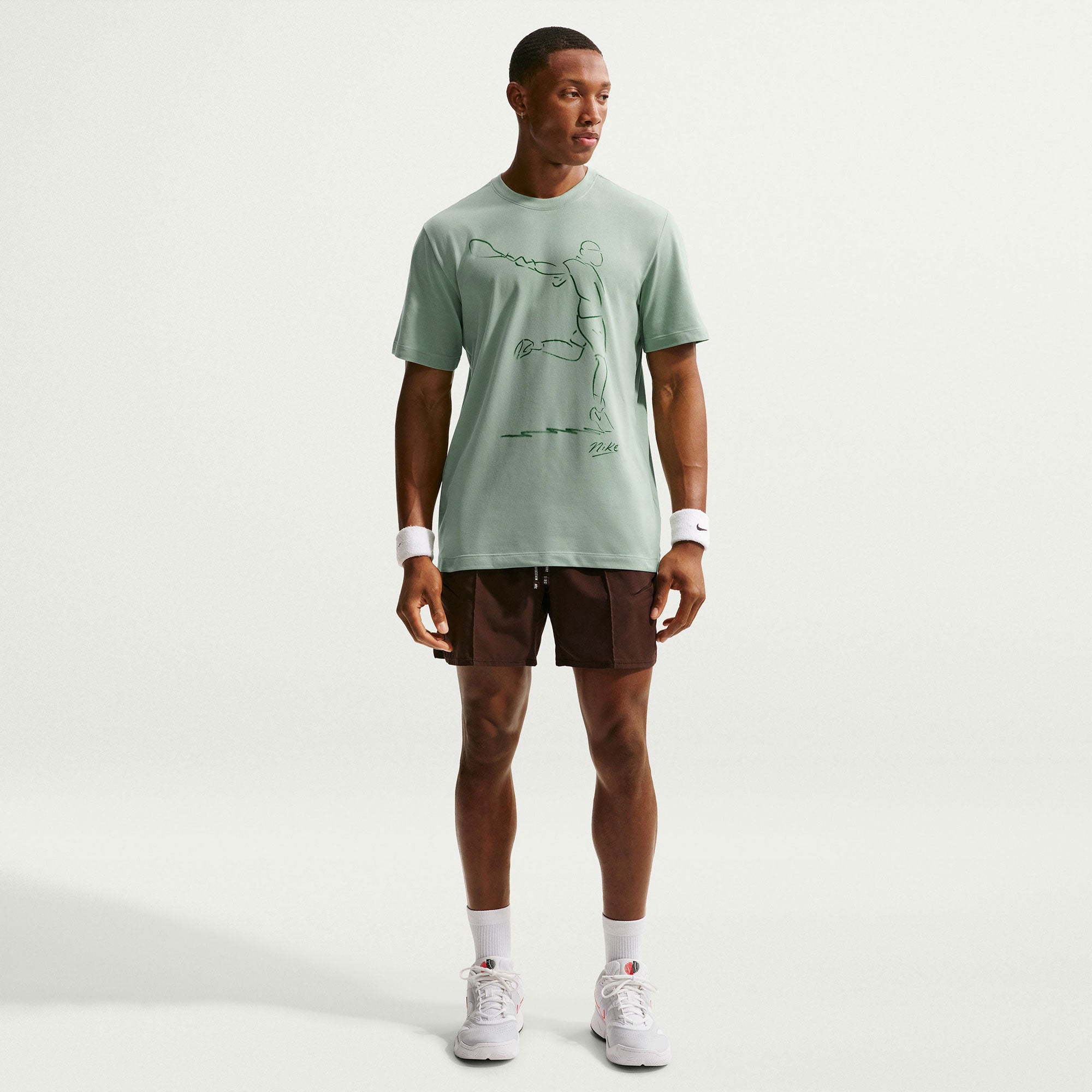 NikeCourt Men's Dri-FT Tennis T-Shirt - Green (4)