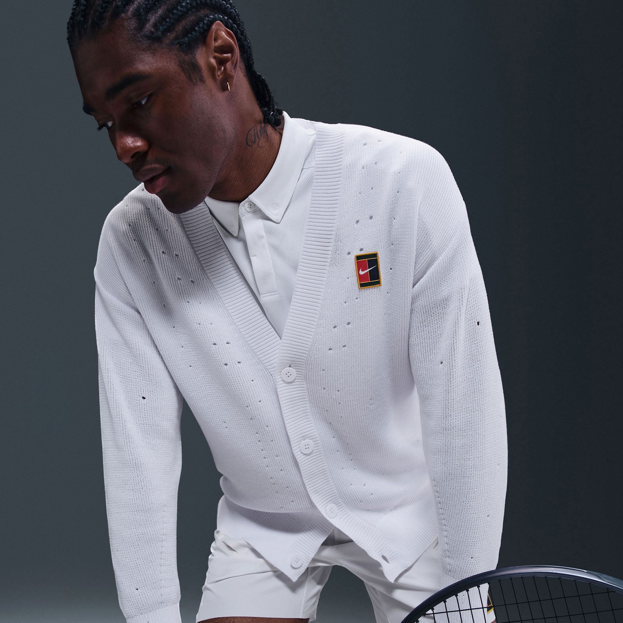 NikeCourt Slam London Men's Tennis Cardigan - White (3)