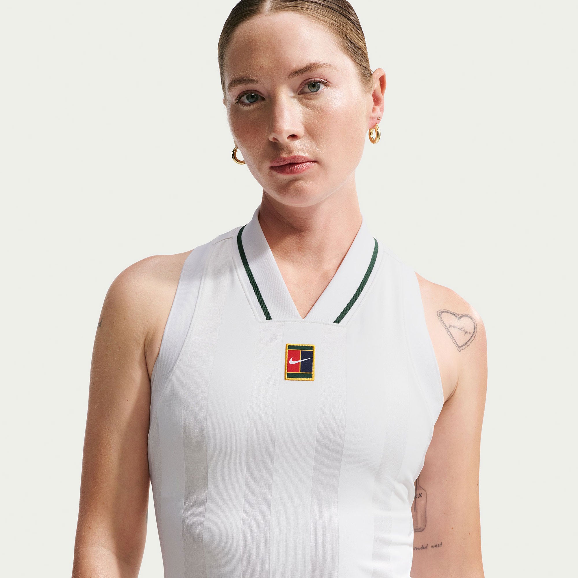 NikeCourt Slam London Women's Tennis Tank - White (1)