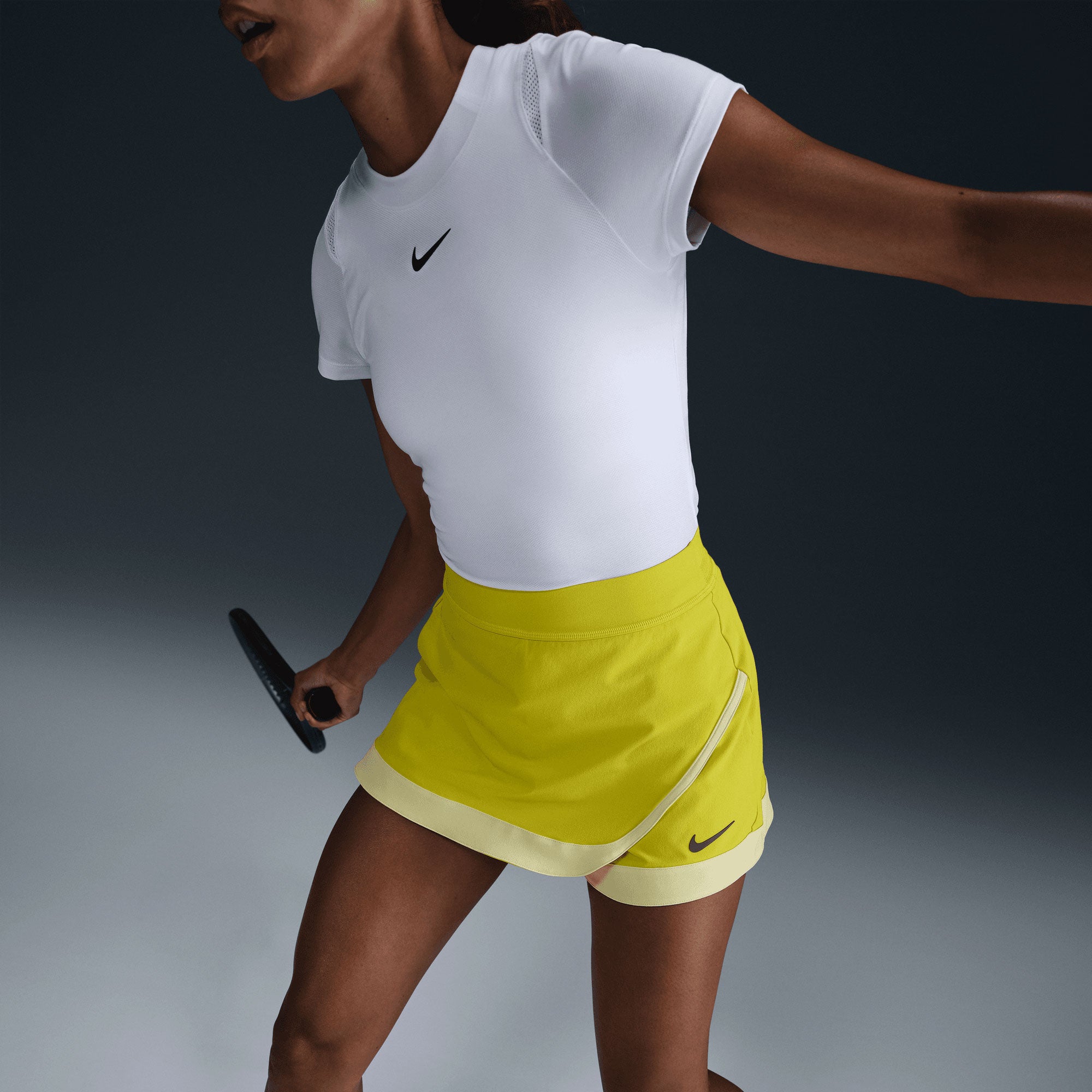 NikeCourt Slam Melbourne Women's Dri-FIT High-Waisted Tennis Skort - Green (5)