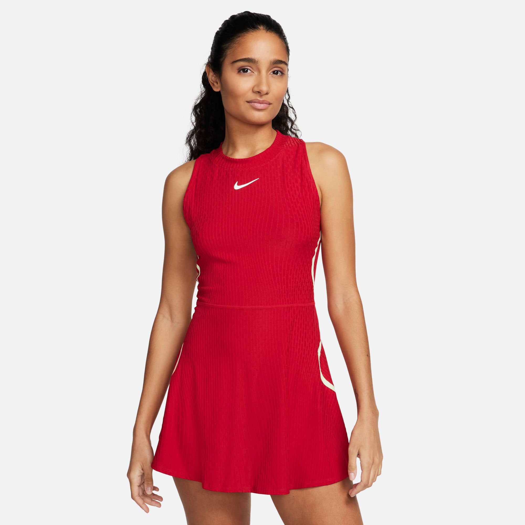NikeCourt Slam Melbourne Women's Dri-FIT Tennis Dress - Red | Tennis Only NikeCourt Slam Melbourne Women's Dri-FIT Tennis Dress - Red | Tennis Only