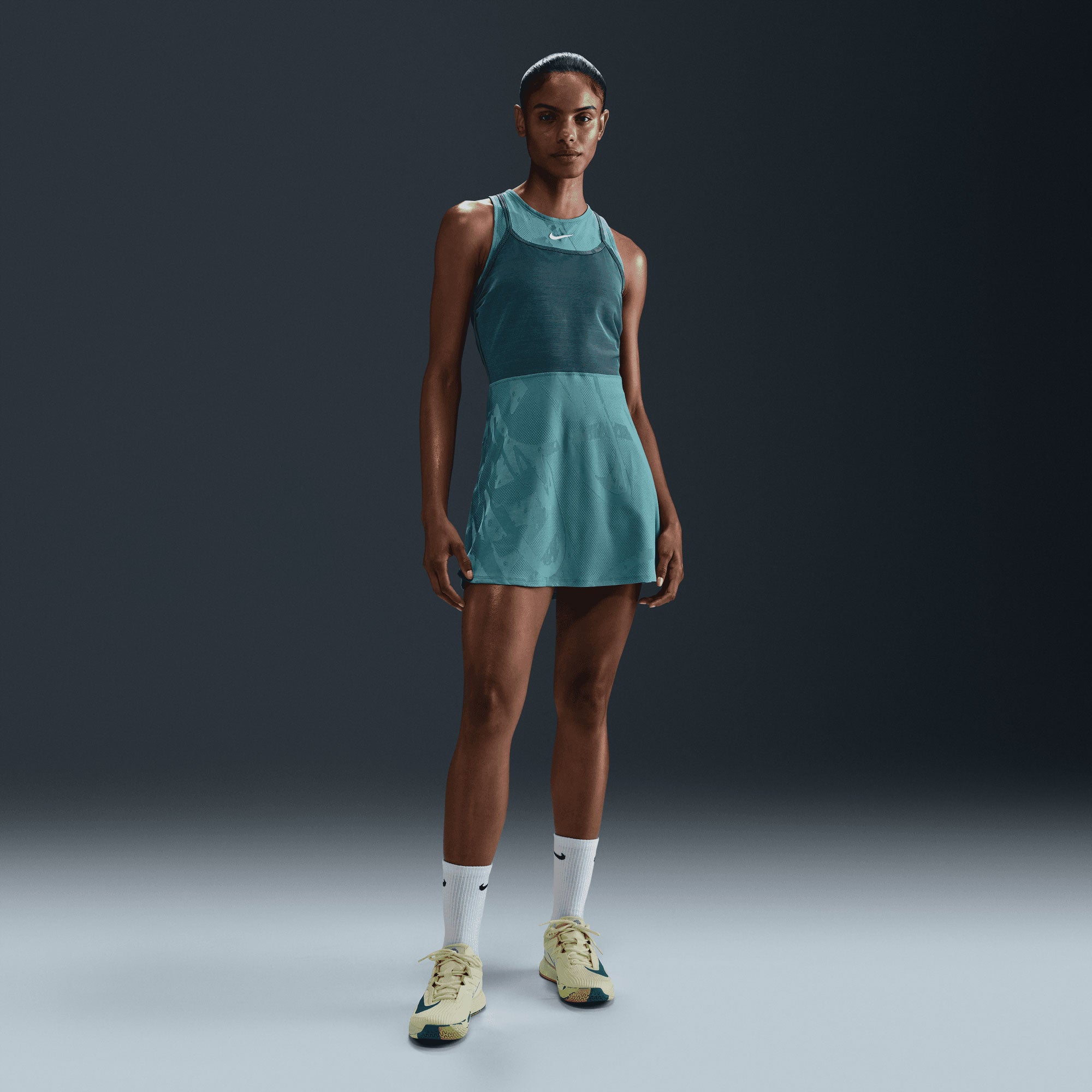 NikeCourt Slam Melbourne Women's Dri-FIT Tennis Dress - Green (1)