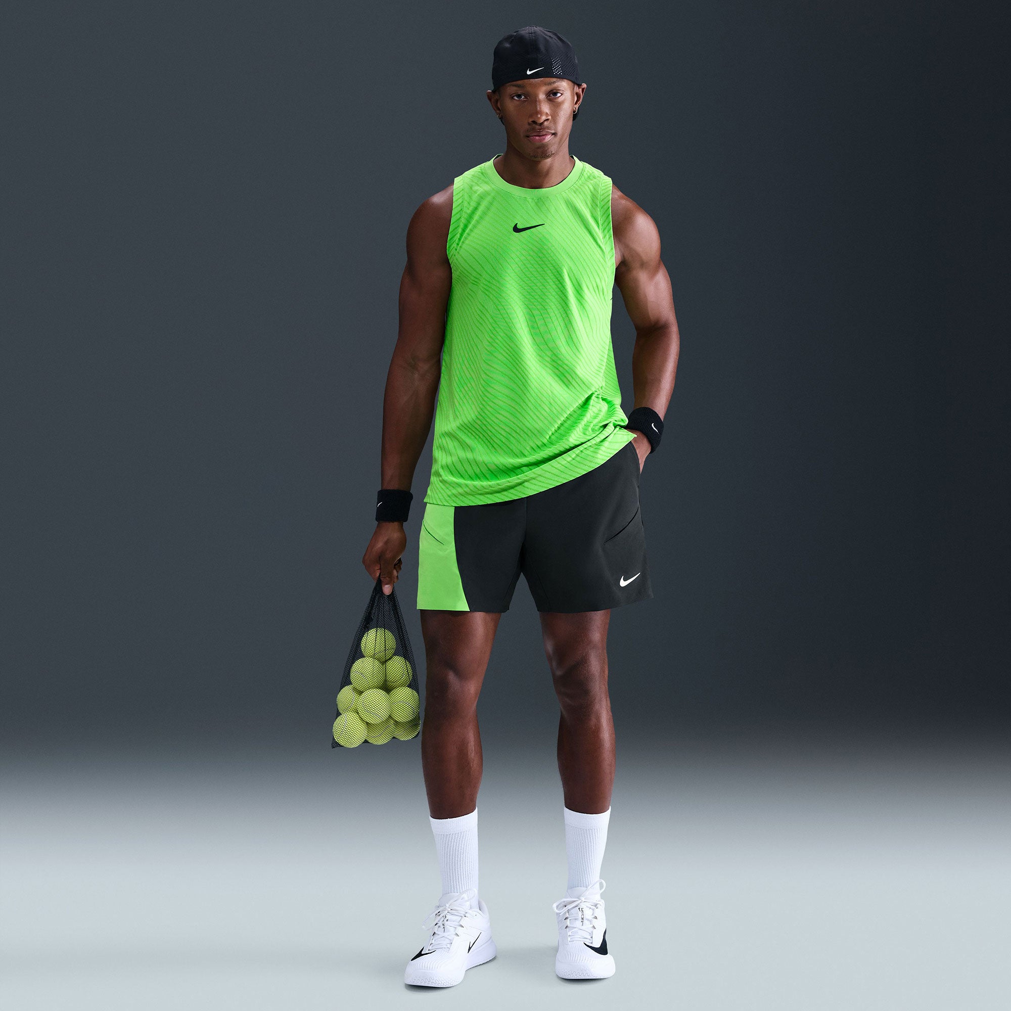 NikeCourt Slam Men's Dri-FIT 6-Inch Tennis Shorts - Black | Tennis