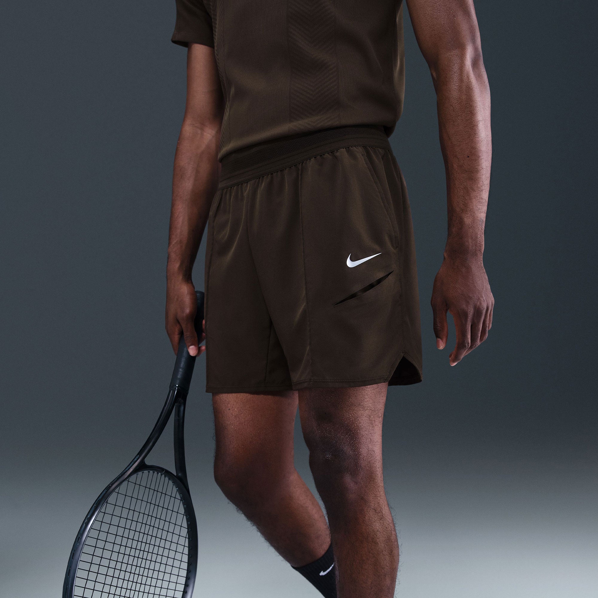 NikeCourt Slam New York Men's Dri-FIT 6-Inch Tennis Shorts - Brown (3)