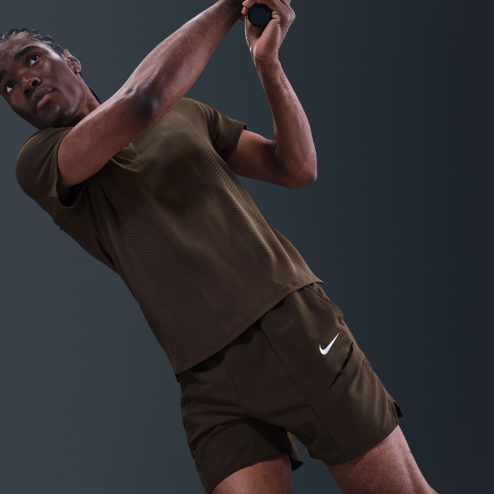 NikeCourt Slam New York Men's Dri-FIT 6-Inch Tennis Shorts - Brown (5)