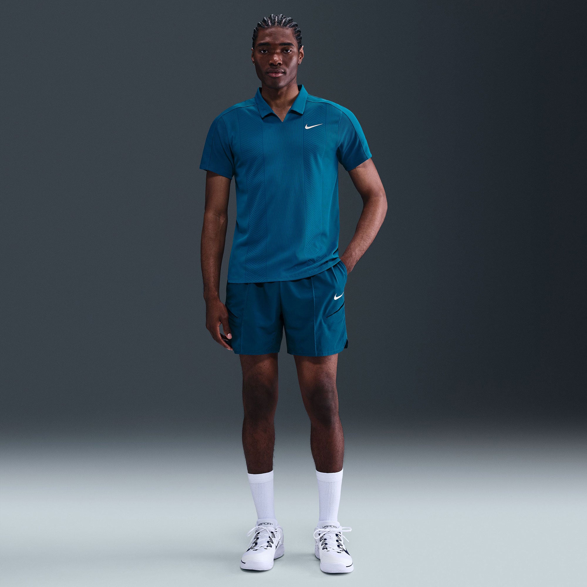 NikeCourt Slam New York Men's Dri-FIT 6-Inch Tennis Shorts - Blue (1)