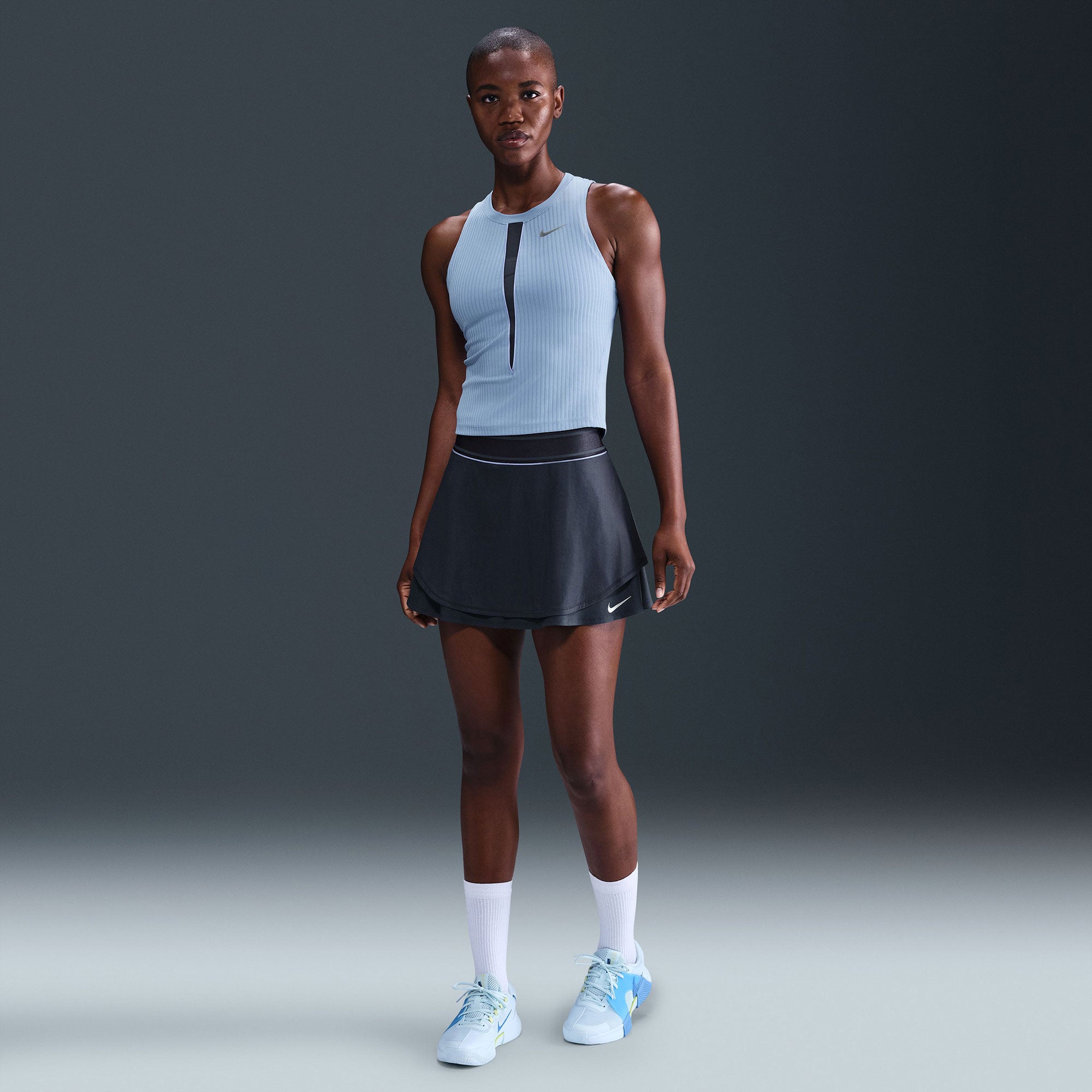 NikeCourt Slam New York Women's Dri-FIT High-Waisted Tennis Skirt - Blue (1)