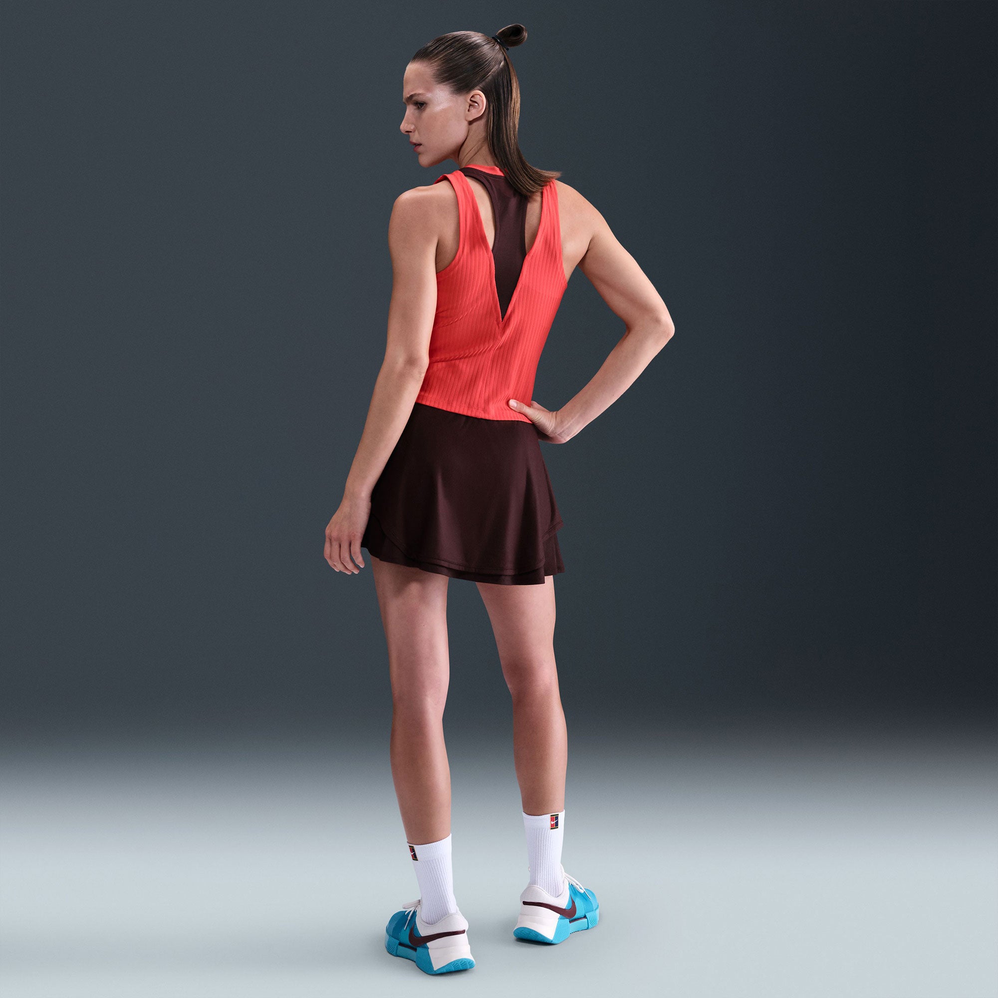 NikeCourt Slam New York Women's Dri-FIT High-Waisted Tennis Skirt - Red (2)