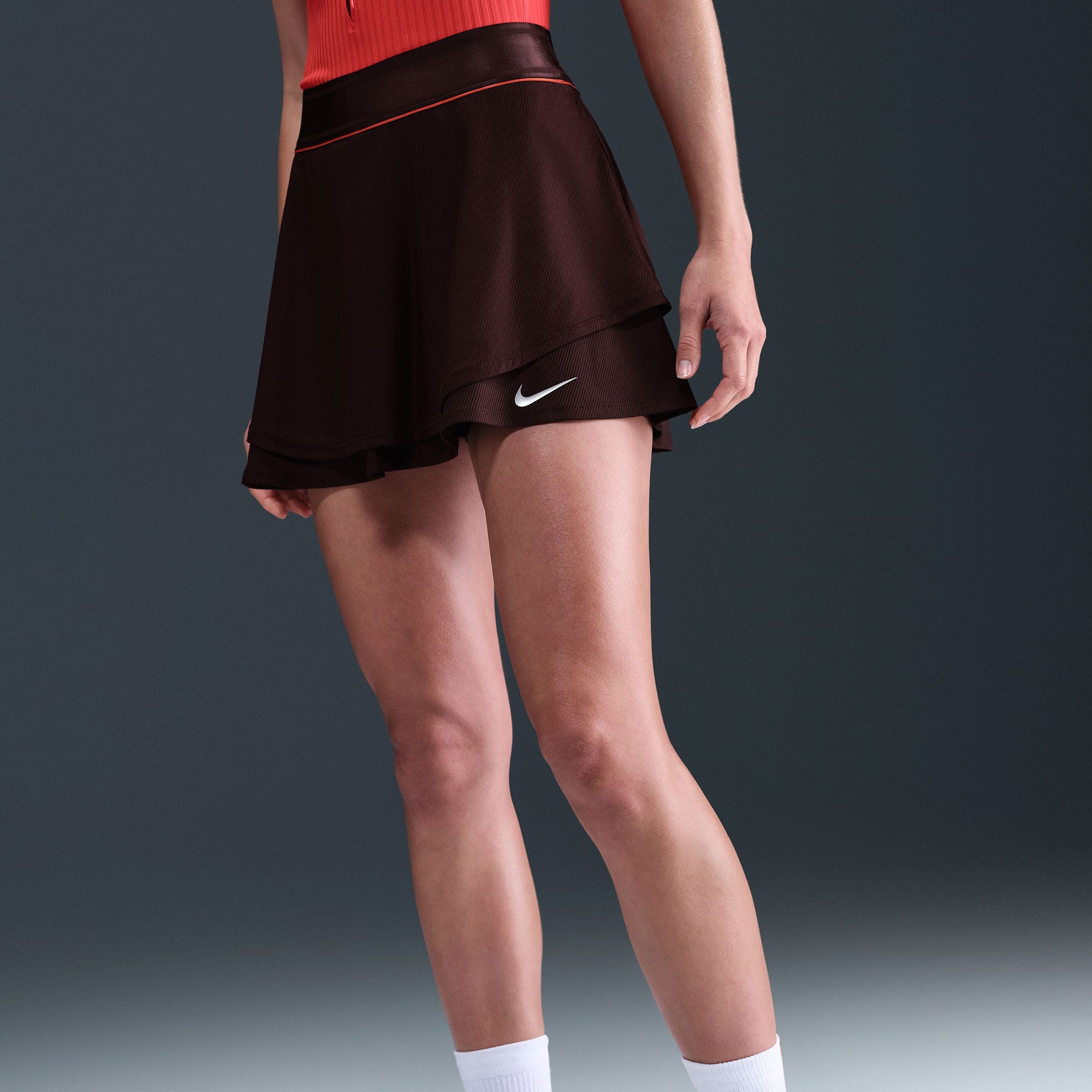 NikeCourt Slam New York Women's Dri-FIT High-Waisted Tennis Skirt - Red (3)