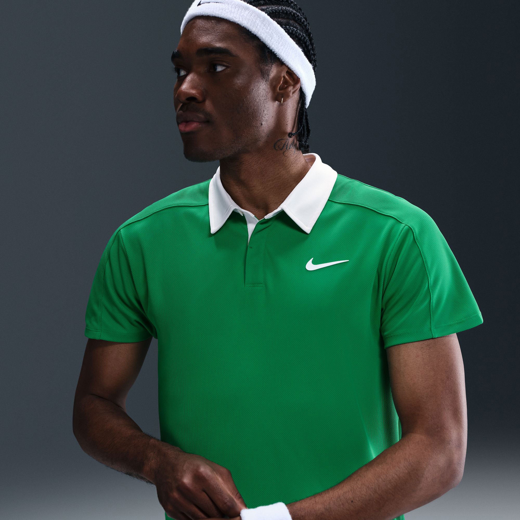 NikeCourt Slam RG Men's Dri-FIT ADV Tennis Polo - Green (1)