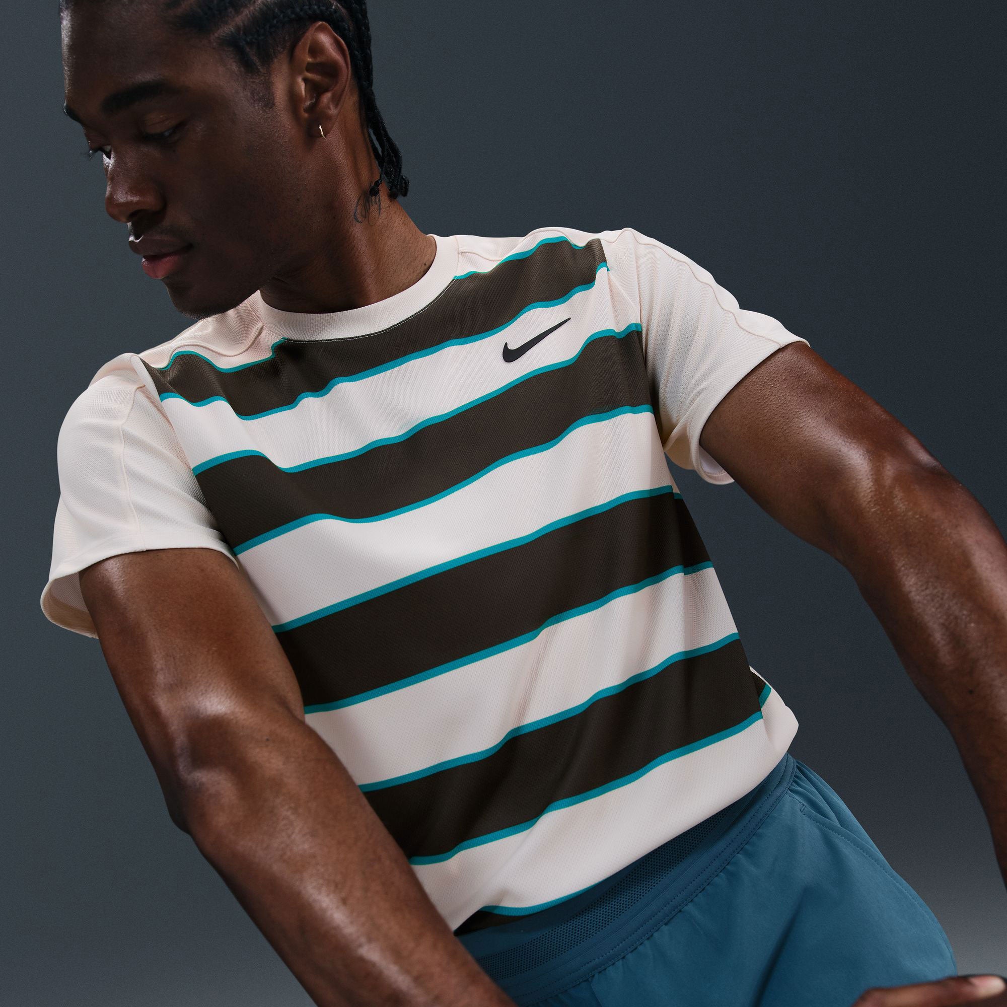 NikeCourt Slam RG Men's Dri-FIT ADV Tennis Shirt - White (3)