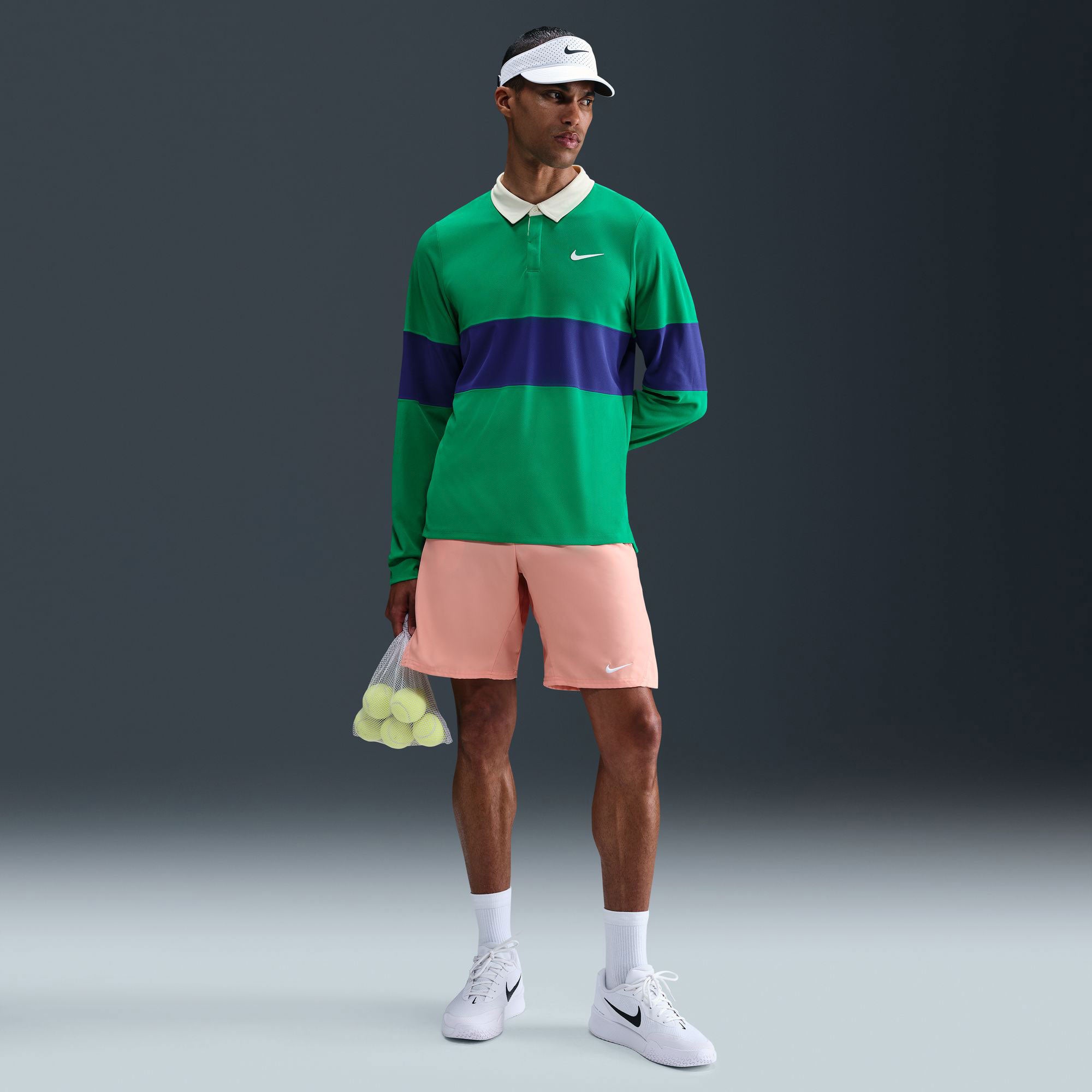 NikeCourt Slam RG Men's Dri-FIT Long Sleeve Tennis Polo - Green (4)