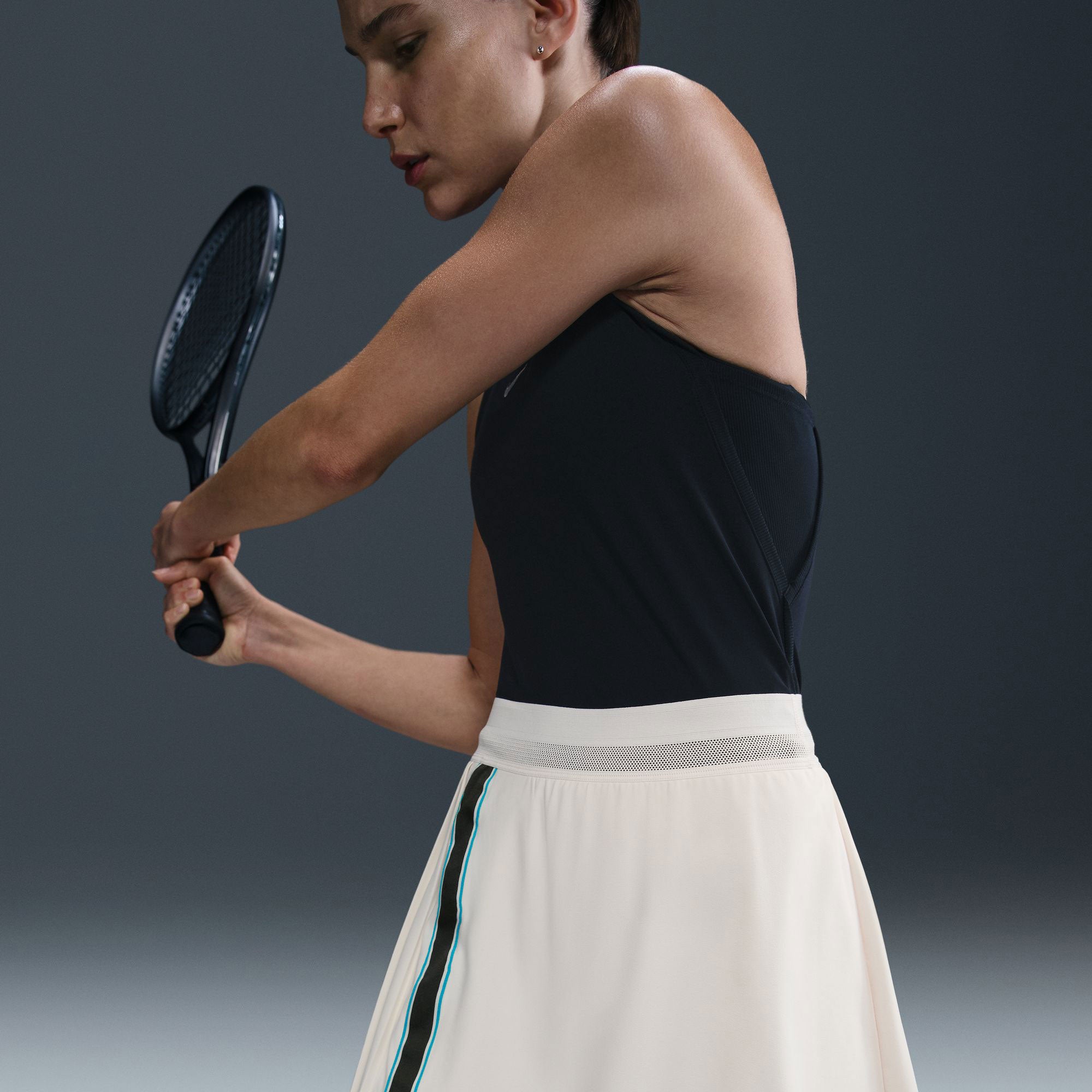 NikeCourt Slam RG Women's Dri-FIT High-Waisted Tennis Skirt - White (5)