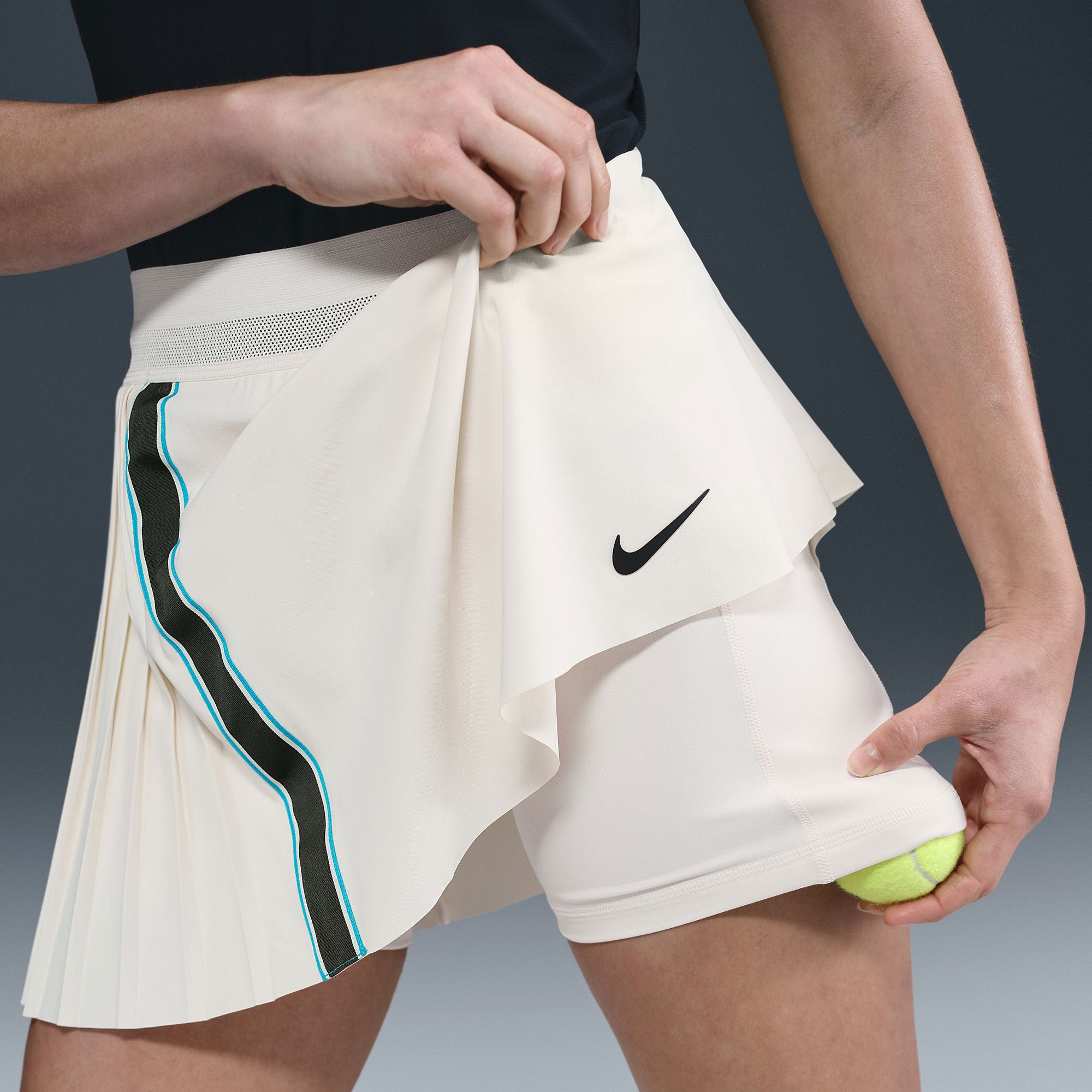 NikeCourt Slam RG Women's Dri-FIT High-Waisted Tennis Skirt - White (6)