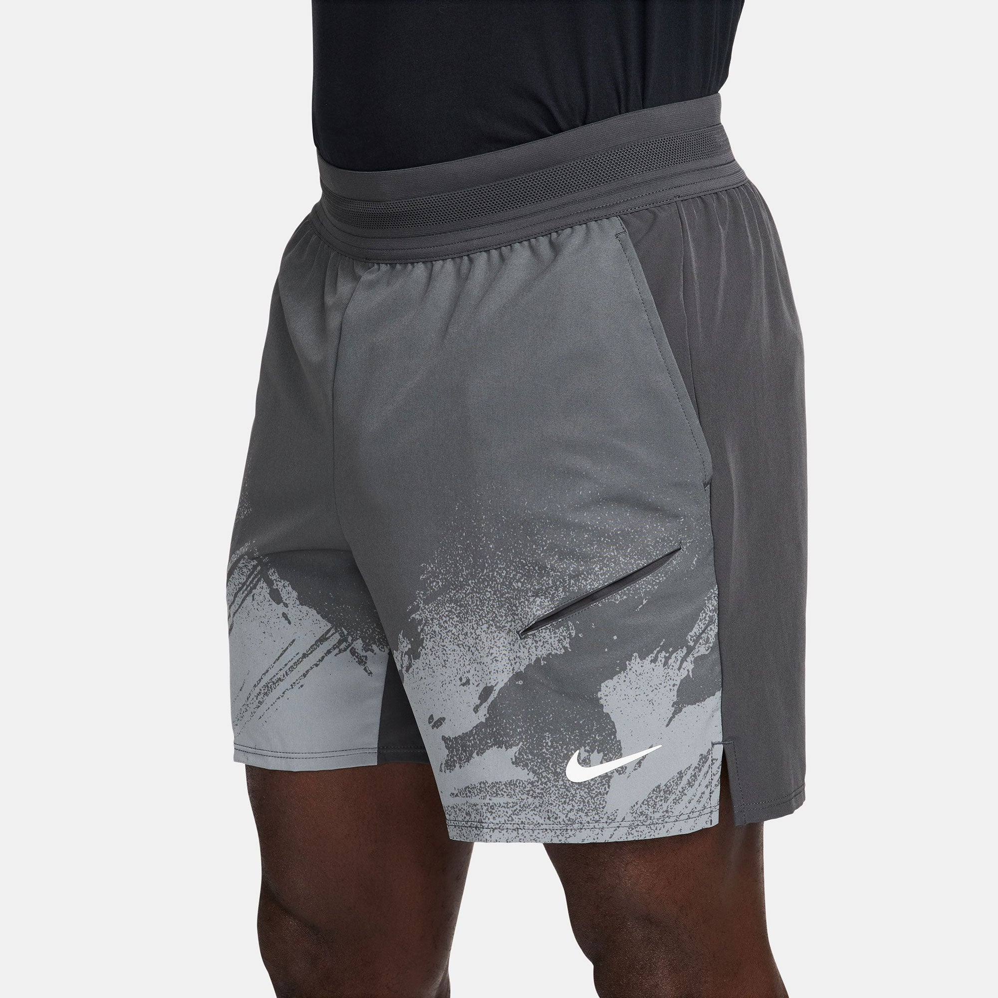 NikeCourt Slam Roland Garros Men's Dri-FIT 6-Inch Tennis Shorts - Grey (1)