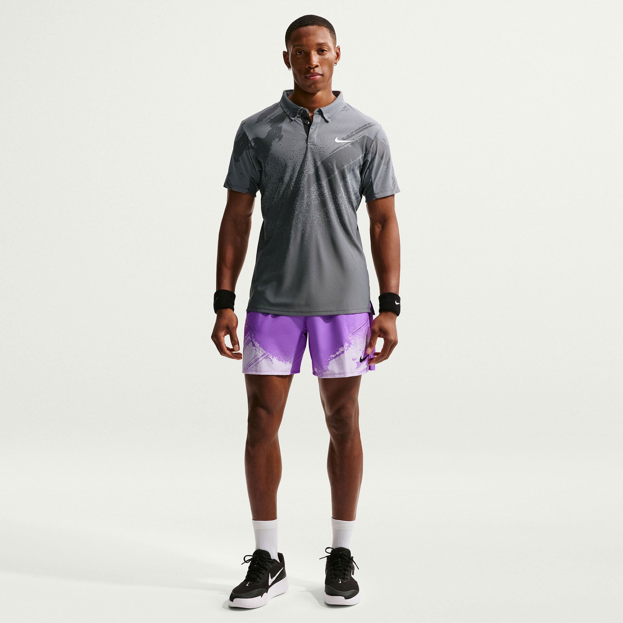 NikeCourt Slam Roland Garros Men's Dri-FIT ADV Tennis Polo - Grey (4)