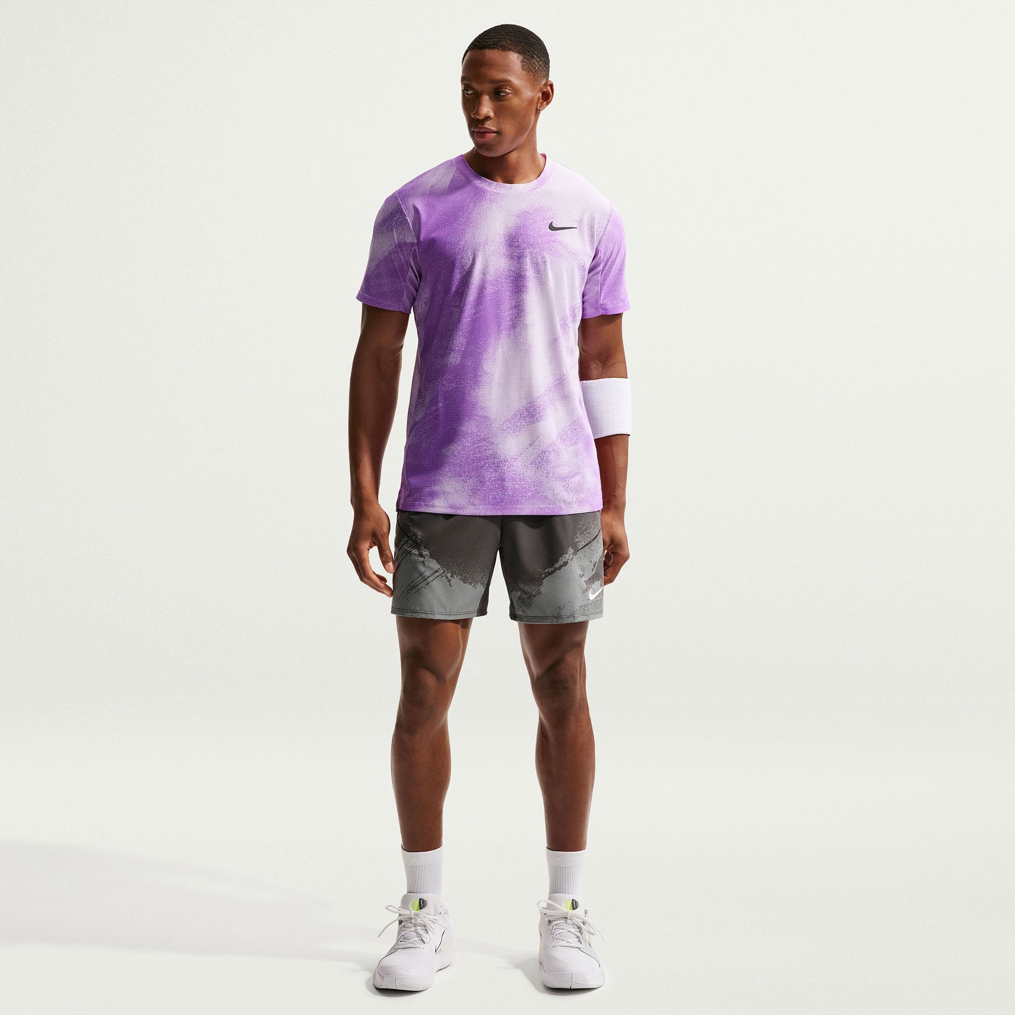 NikeCourt Slam Roland Garros Men's Dri-FIT ADV Tennis Shirt - Purple (4)