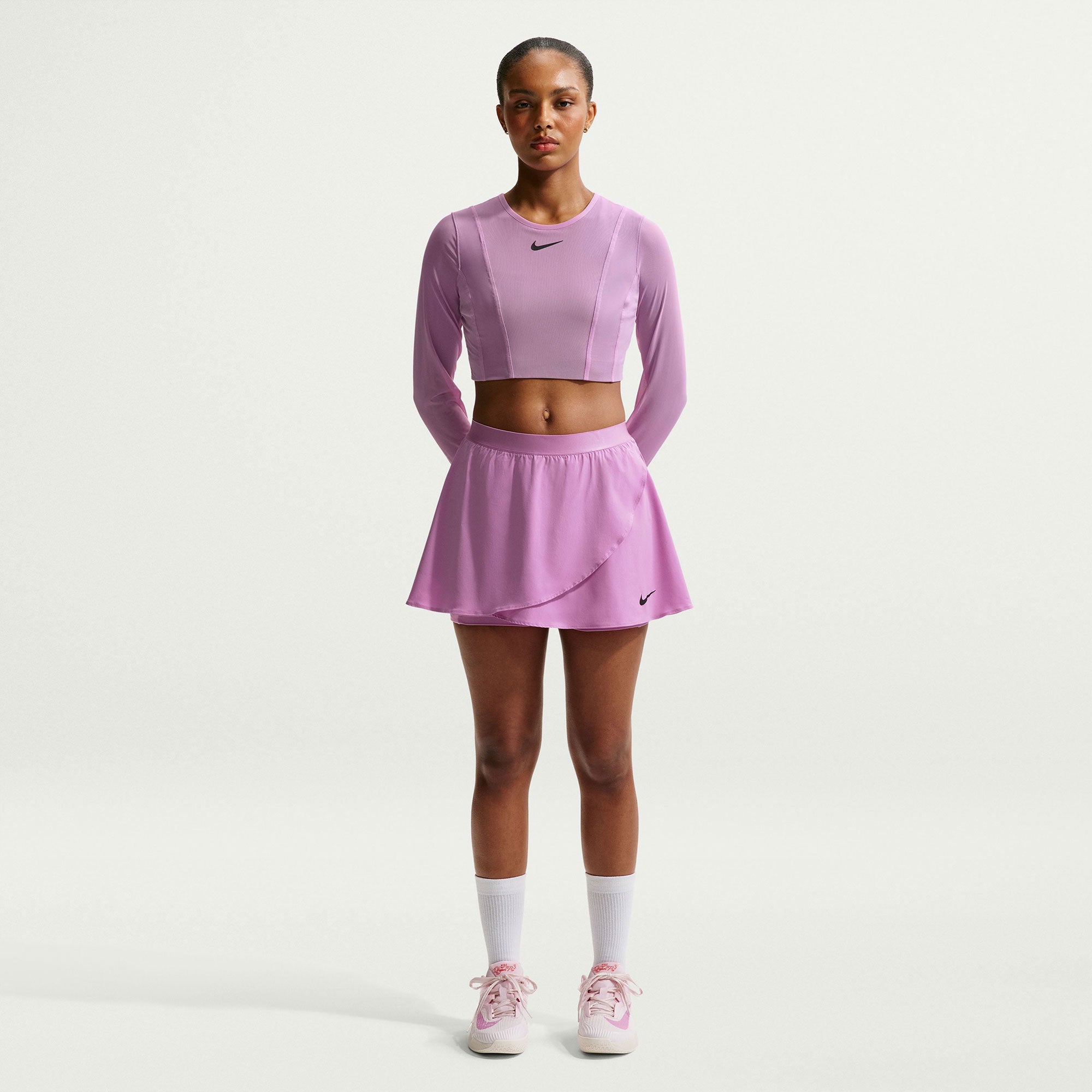 NikeCourt Slam Paris Women's Dri-FIT High-Waisted Tennis Skirt - Purple (1)