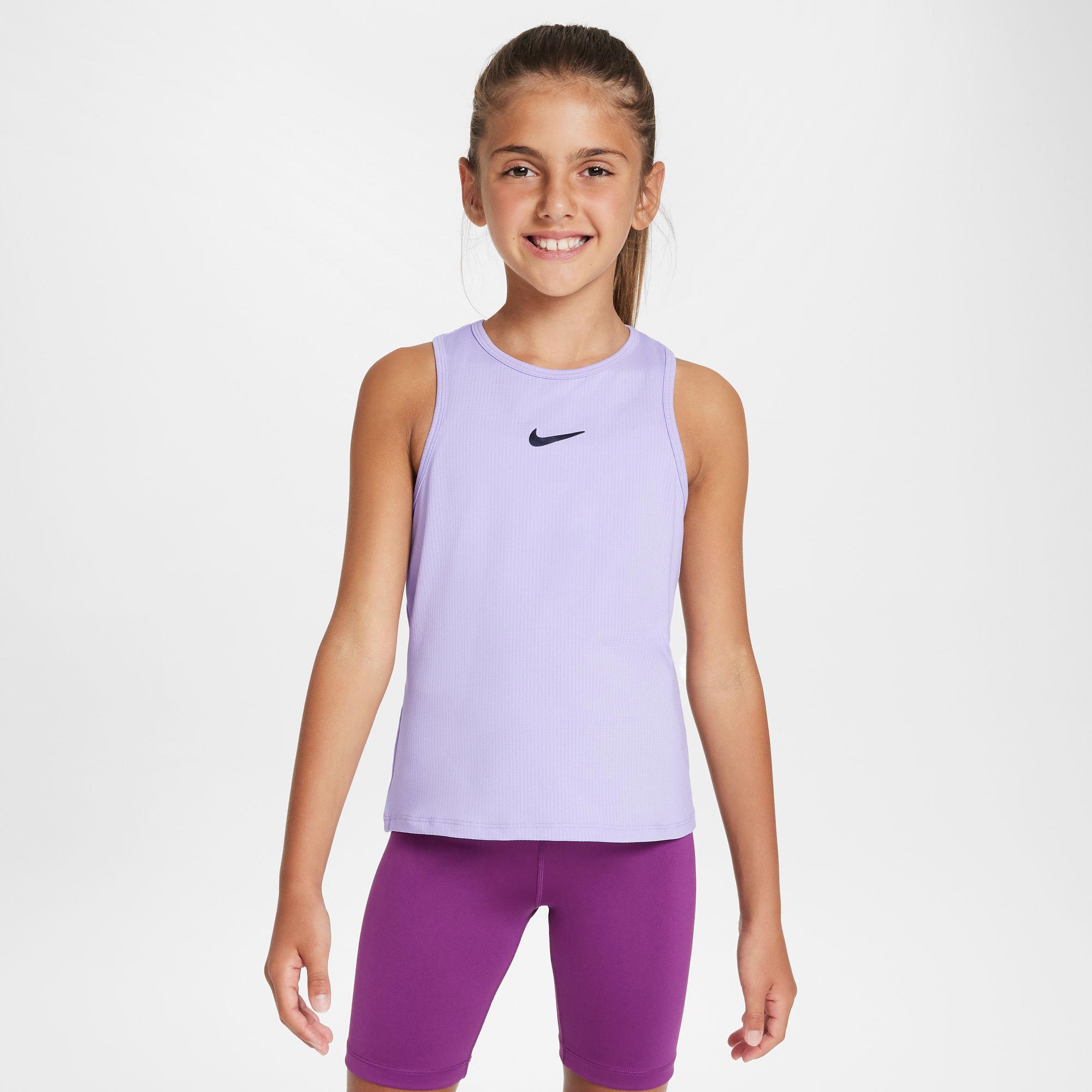 NikeCourt Victory Girls' Dri-FIT Tennis Tank - Purple (1)