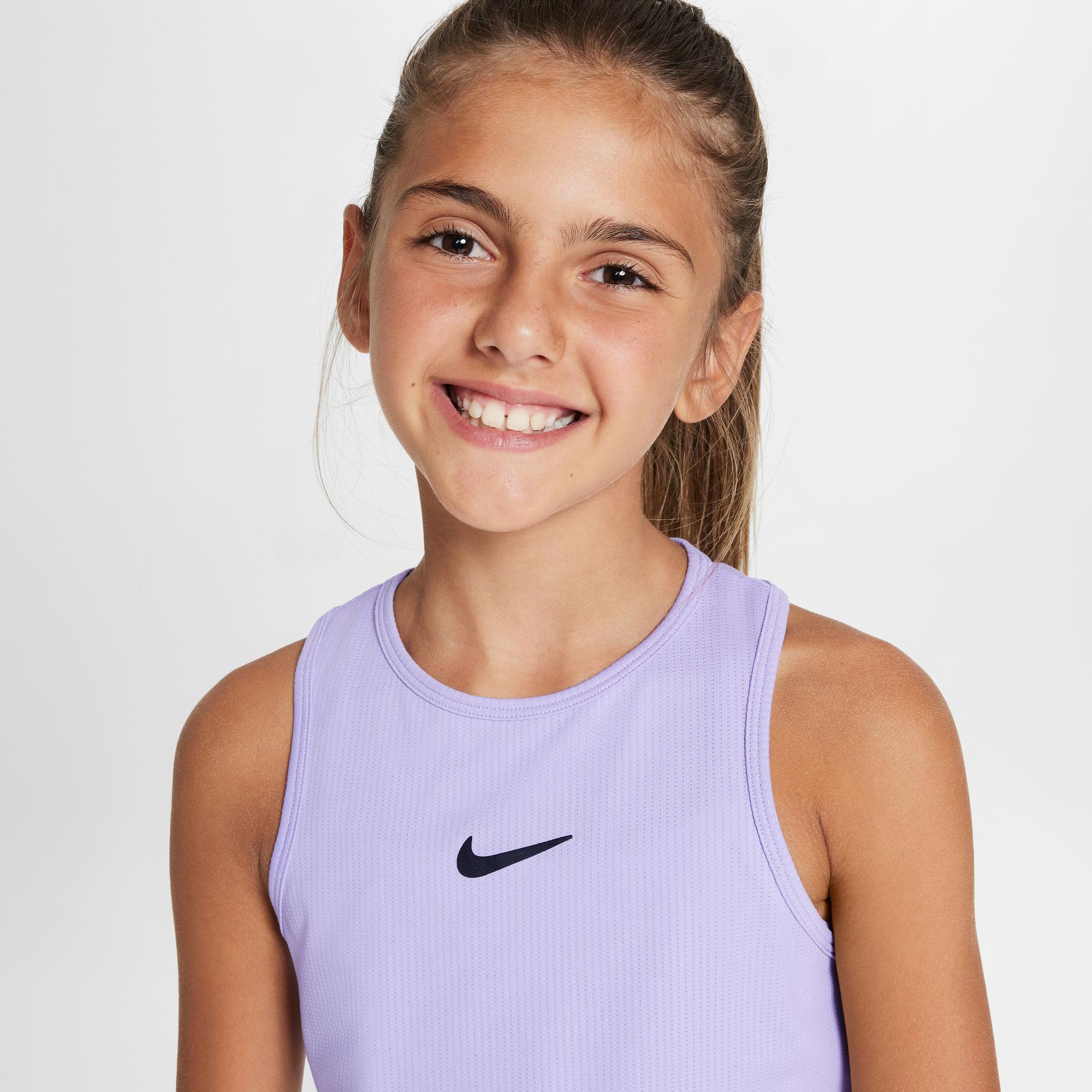NikeCourt Victory Girls' Dri-FIT Tennis Tank - Purple (3)