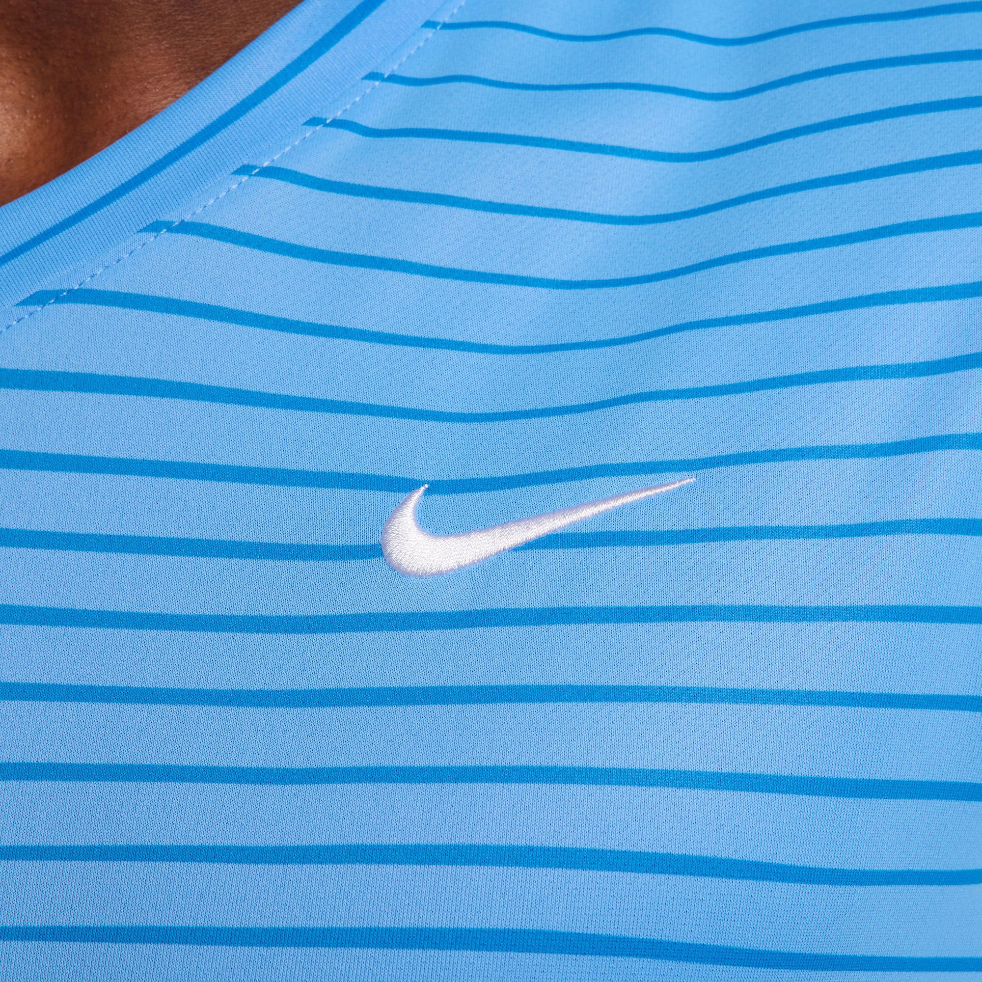 NikeCourt Victory Men's Dri-FIT Printed Tennis Shirt - Blue (4)