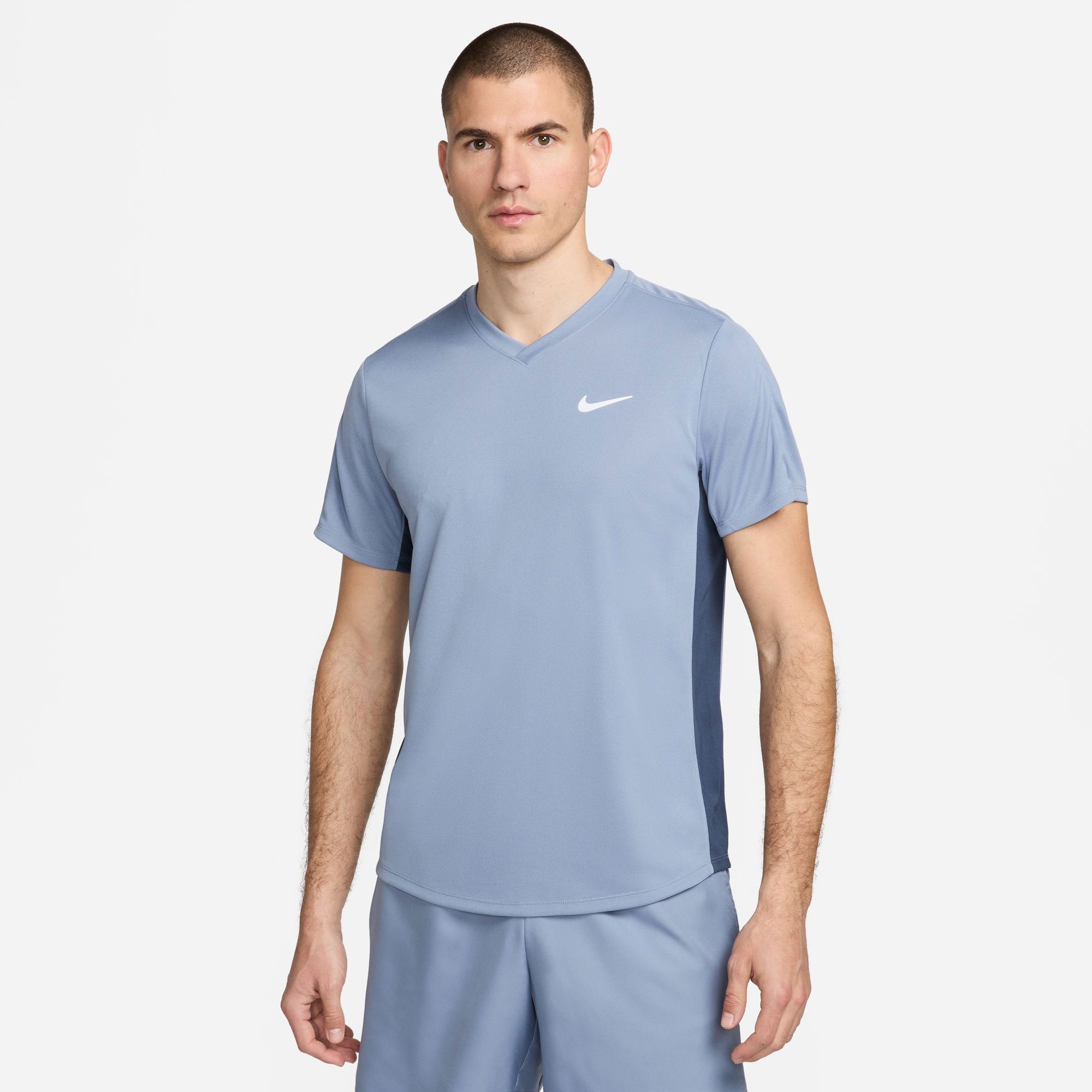 NikeCourt Victory Men's Dri-FIT Tennis Shirt - Blue (1)