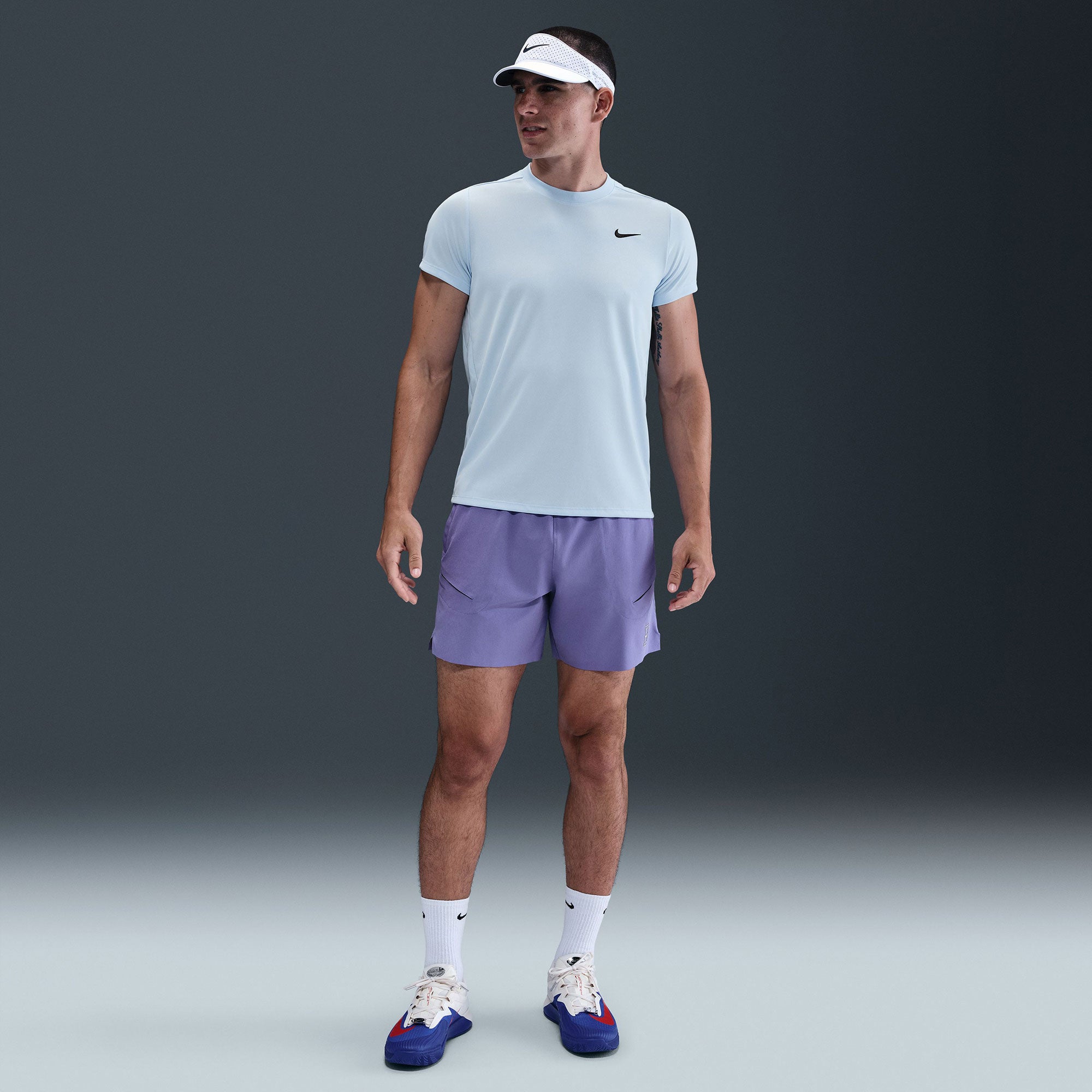 NikeCourt Victory Men's Dri-FIT Tennis Shirt - Blue (4)