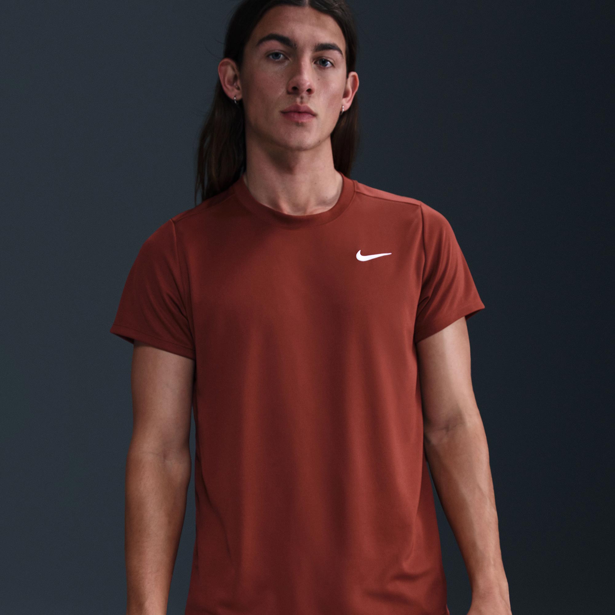 NikeCourt Victory Men's Dri-FIT Tennis Shirt - Red (4)
