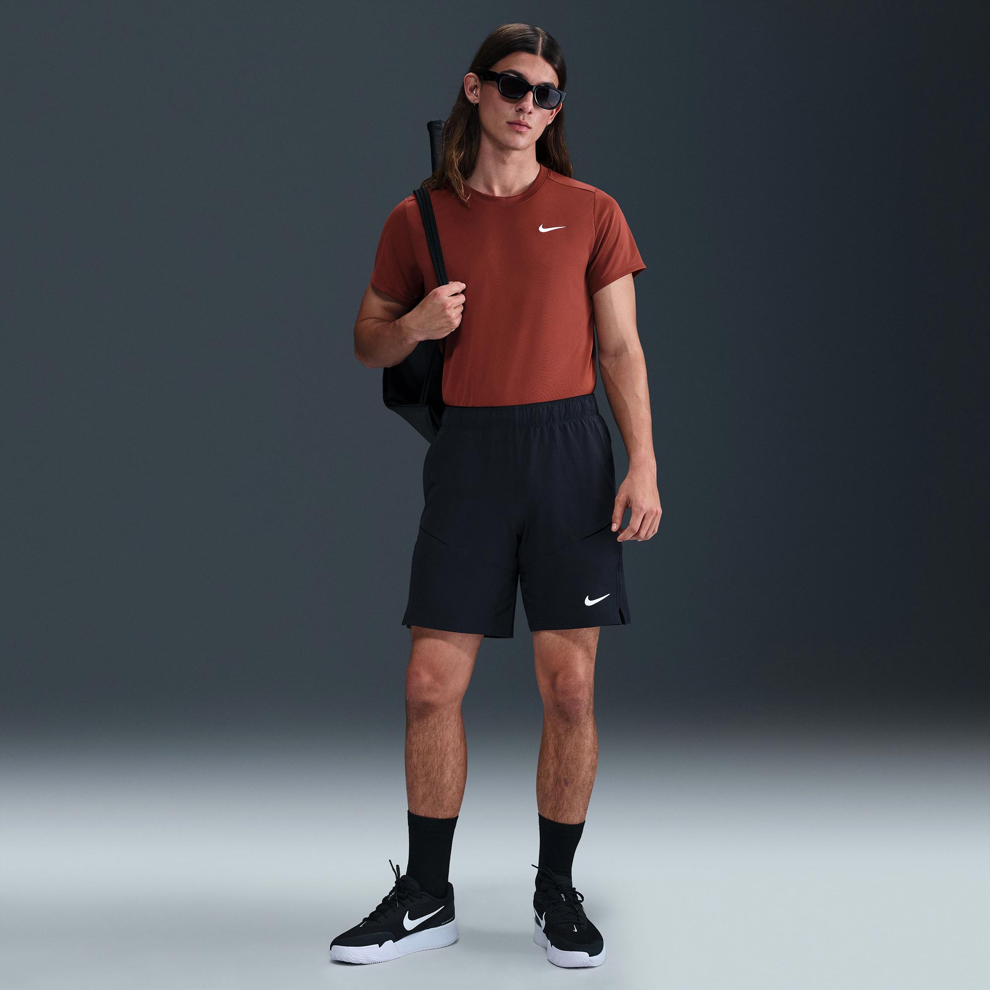 NikeCourt Victory Men's Dri-FIT Tennis Shirt - Red (5)