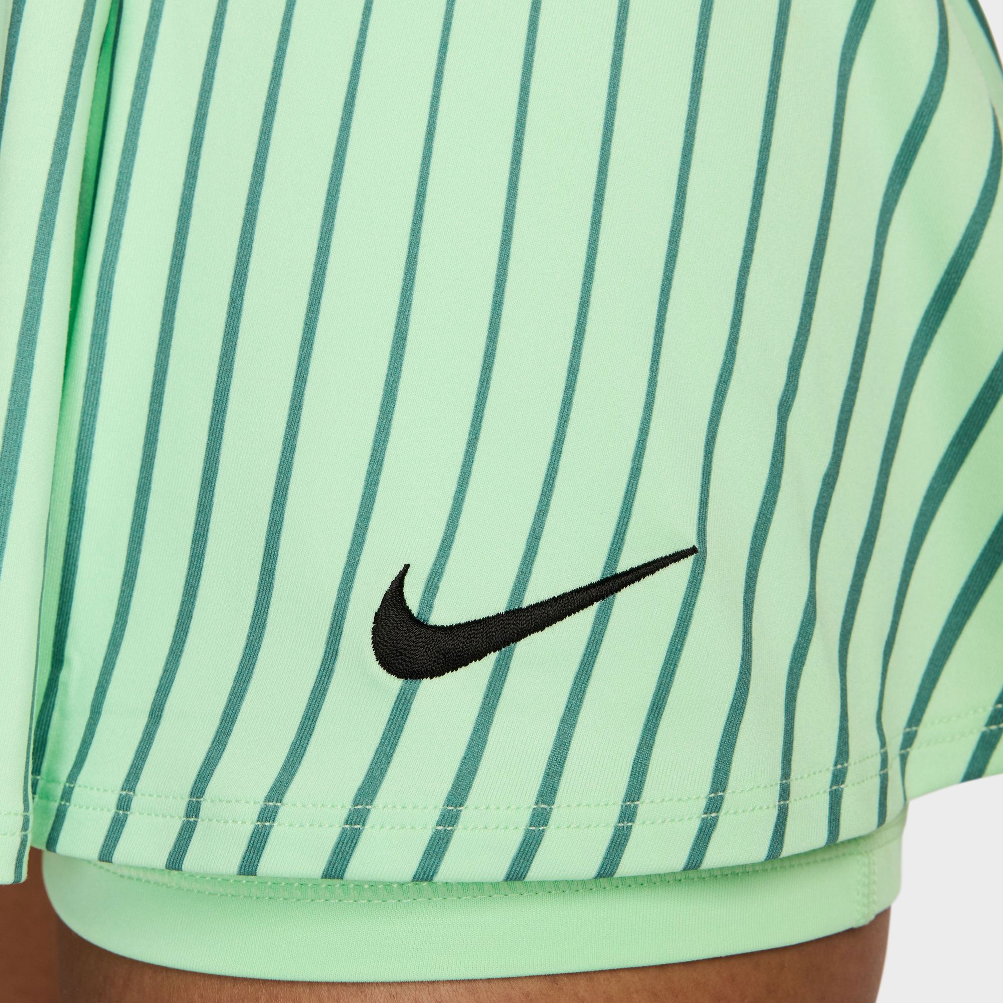 NikeCourt Victory Women's Dri-FIT Flouncy Printed Tennis Skirt - Green (5)